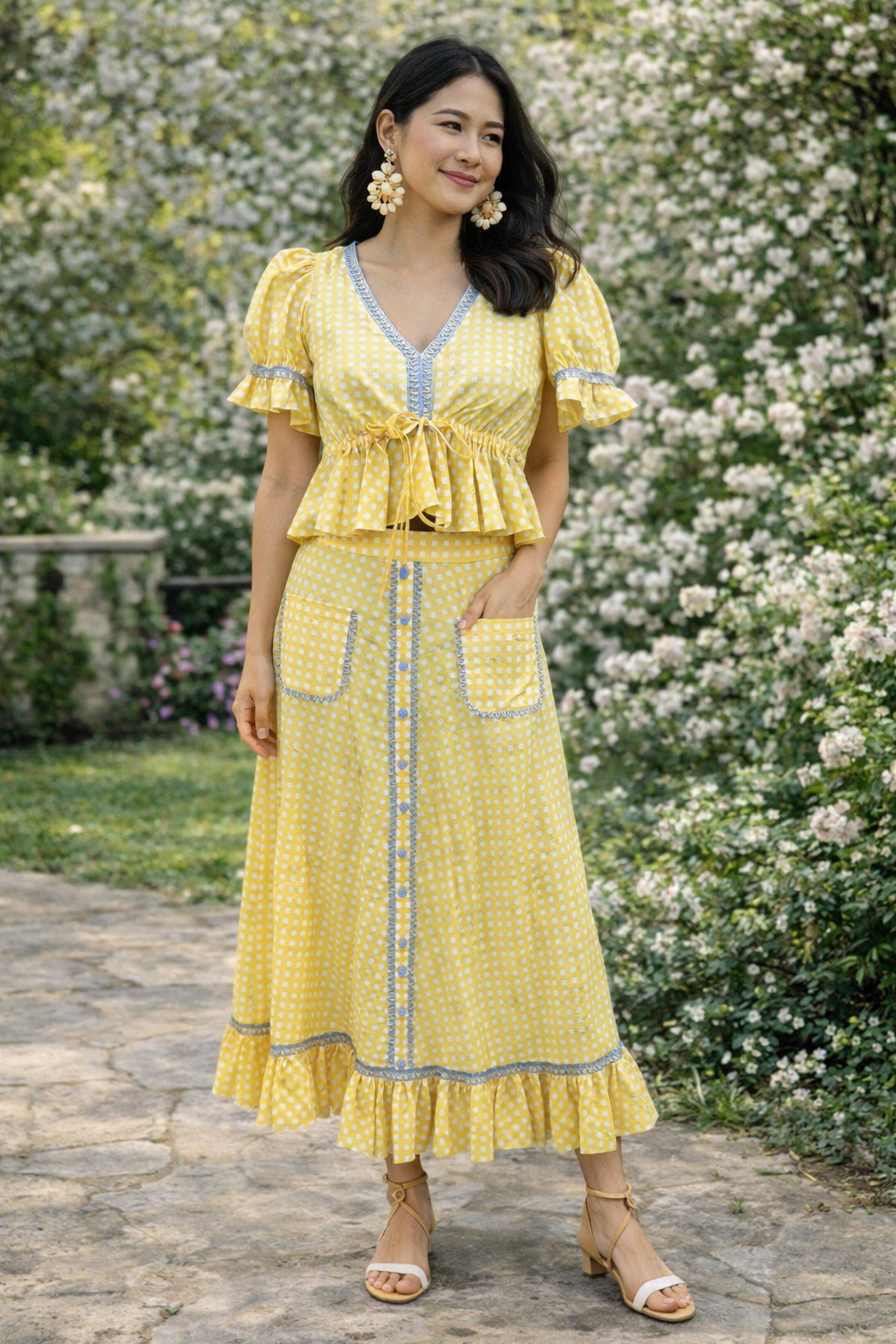 Lucy Set - Yellow Checks
