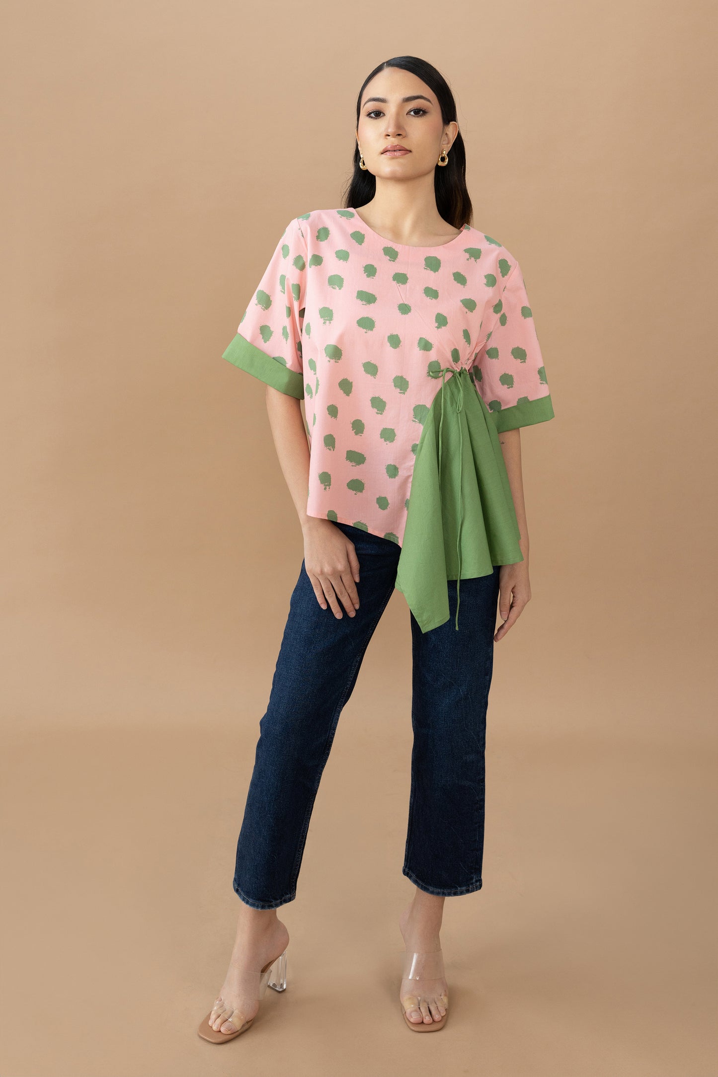 Seria Top - Quartz Dot & Olive