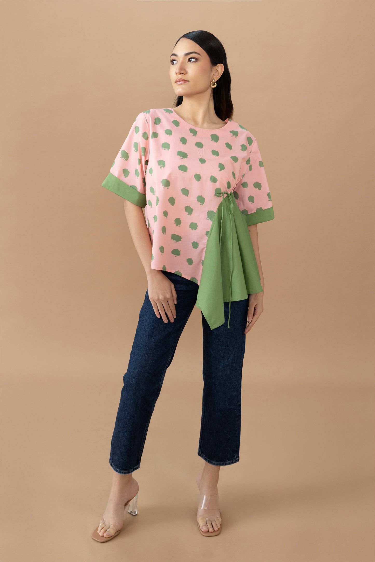 Seria Top - Quartz Dot & Olive