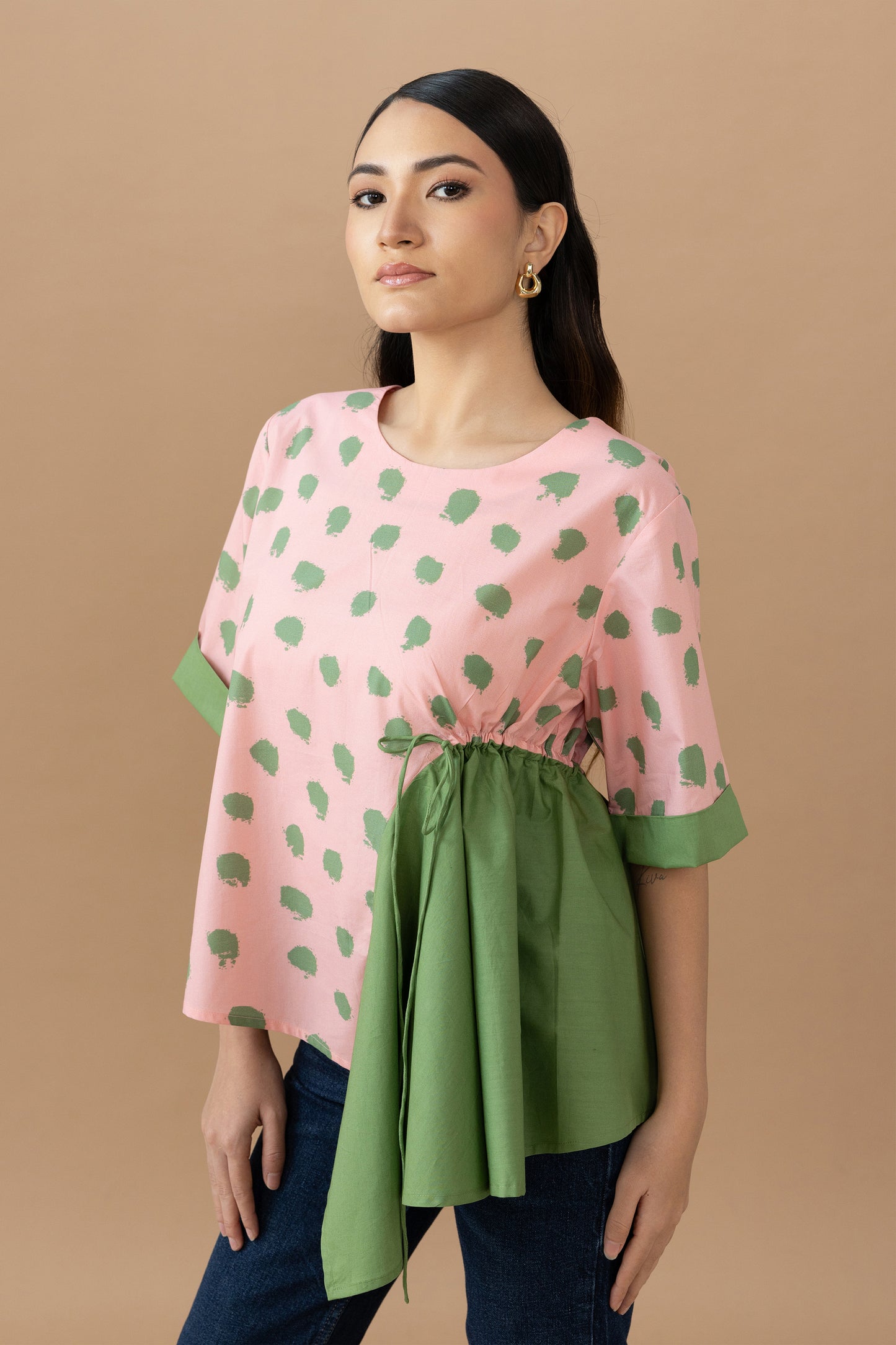 Seria Top - Quartz Dot & Olive