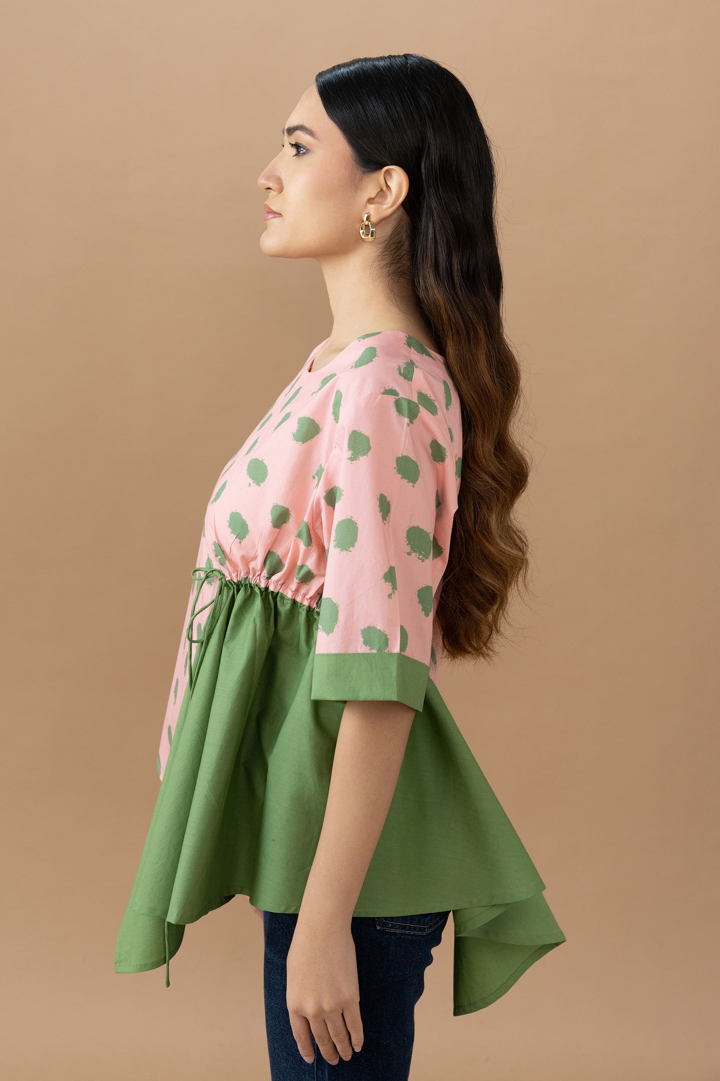 Seria Top - Quartz Dot & Olive