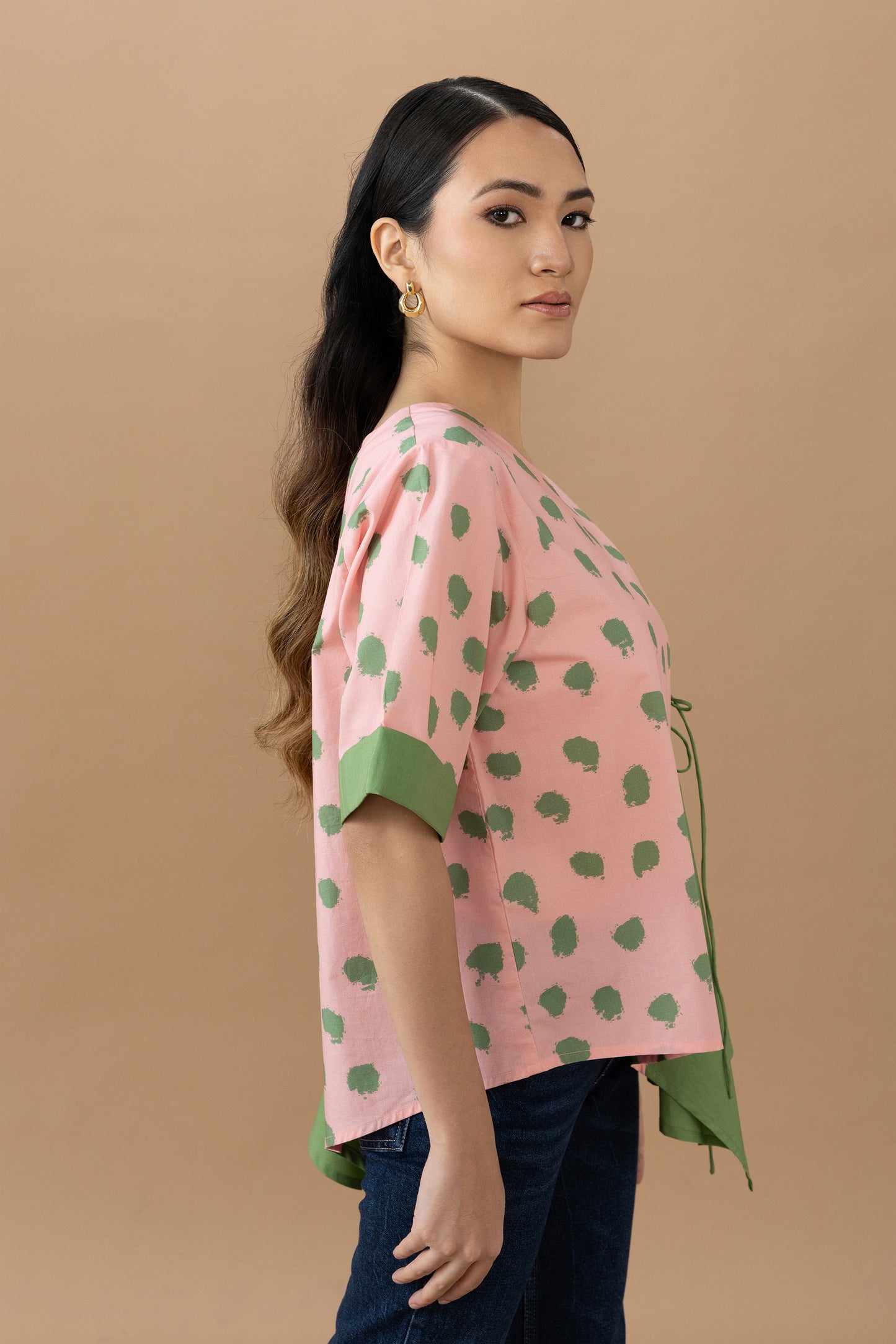 Seria Top - Quartz Dot & Olive