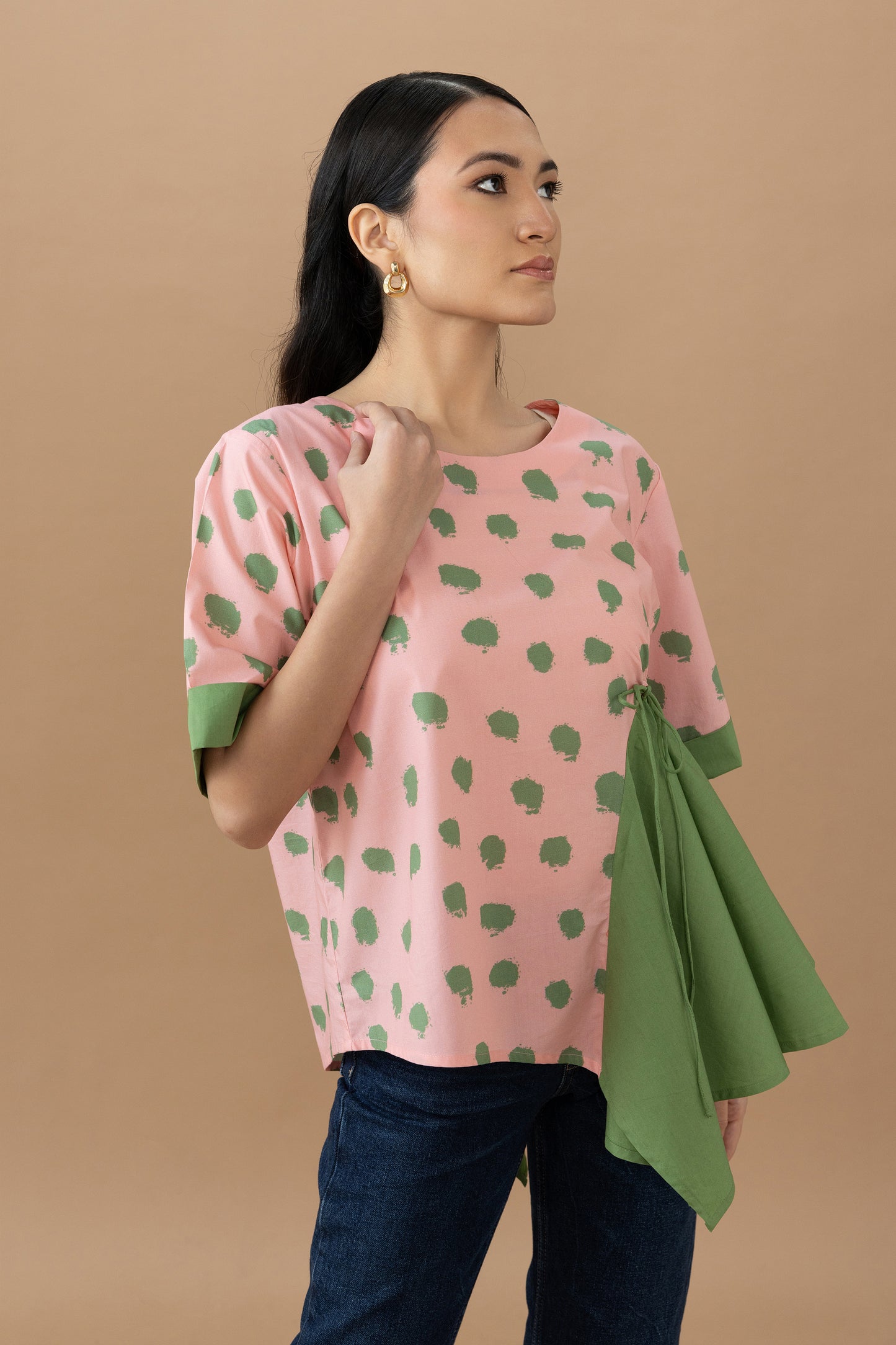 Seria Top - Quartz Dot & Olive
