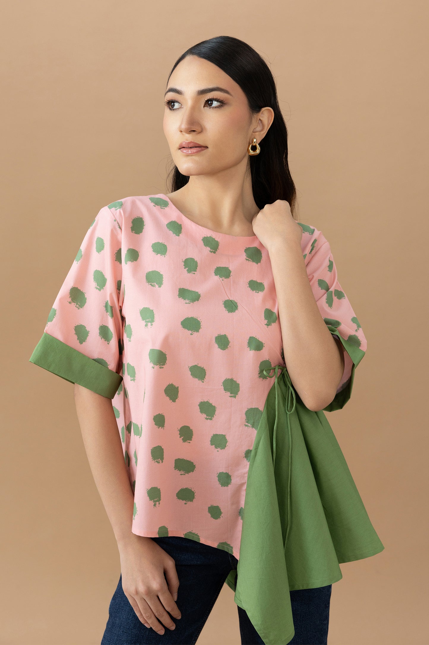 Seria Top - Quartz Dot & Olive