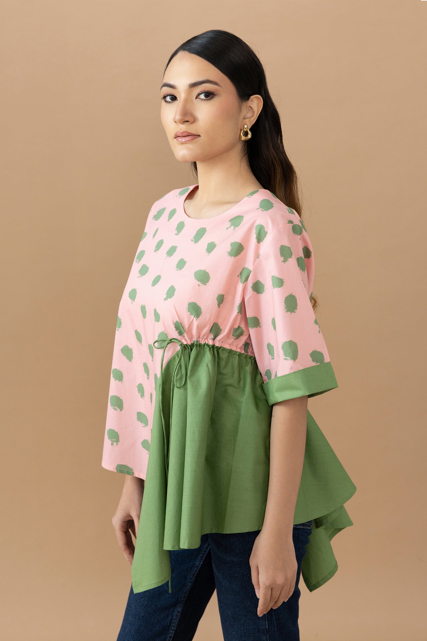 Seria Top - Quartz Dot & Olive