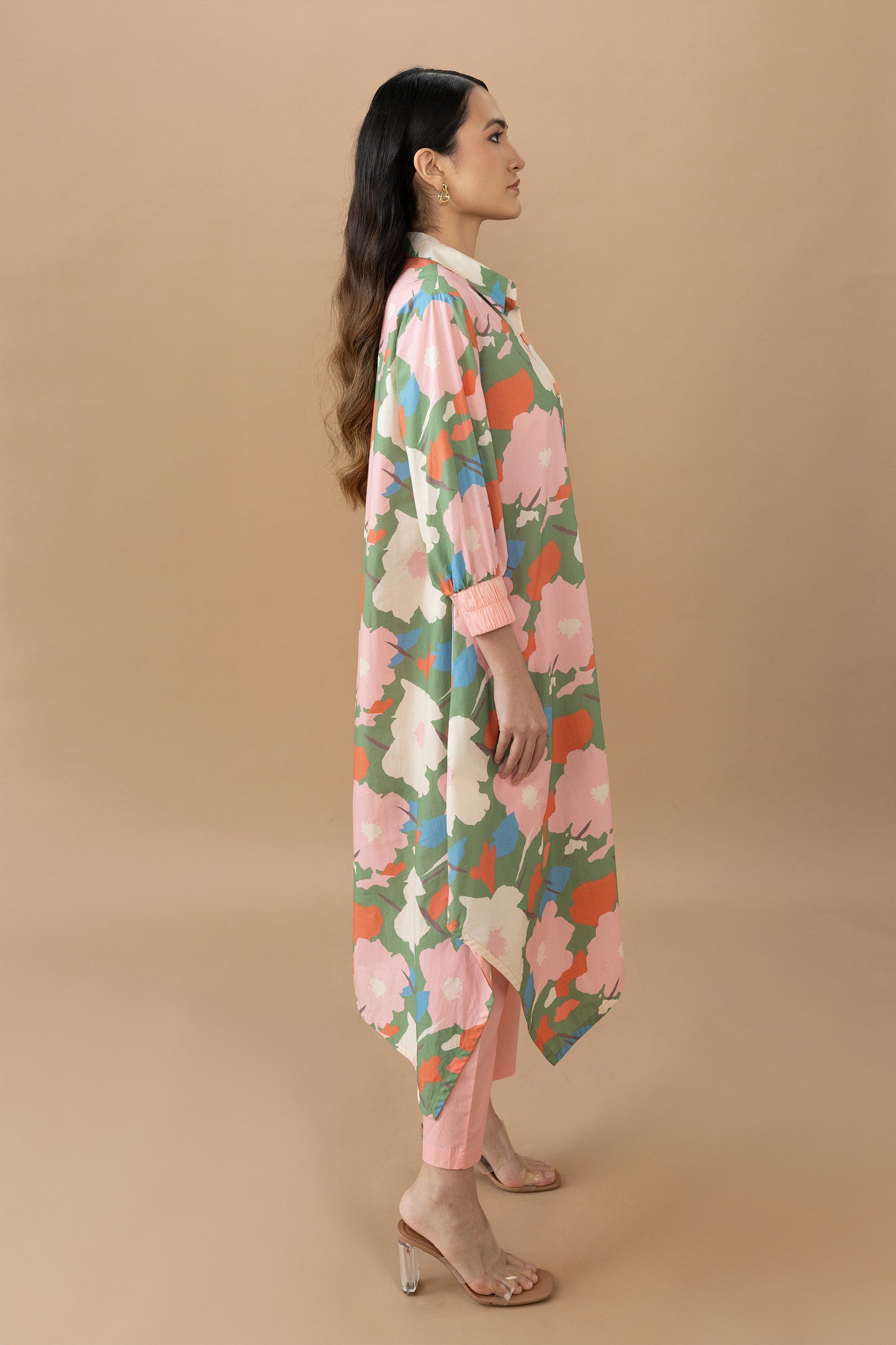Hazel Set - Abstract Floral Olive & Quartz Pink