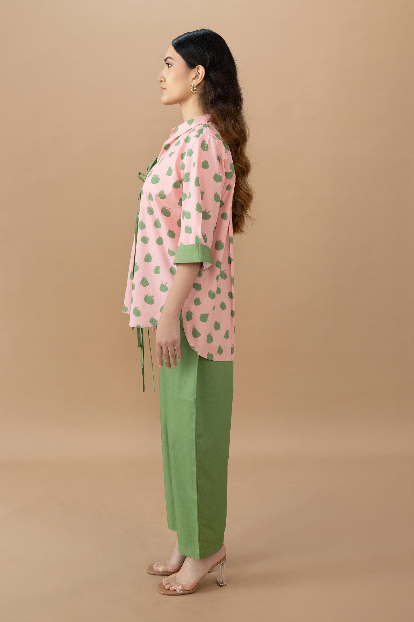 Krista Set - Dot Matrix Quartz Pink & Olive