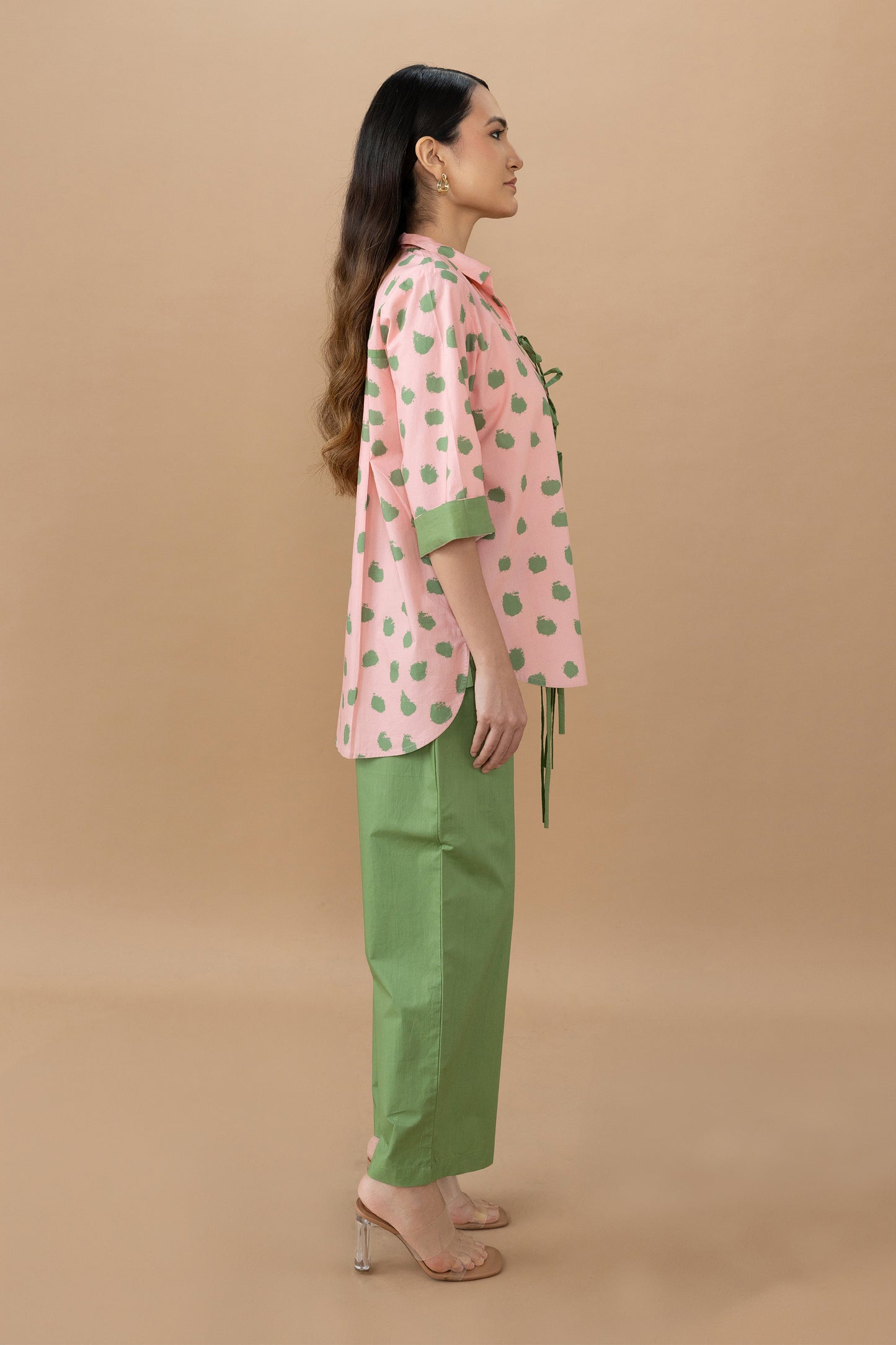 Krista Set - Dot Matrix Quartz Pink & Olive