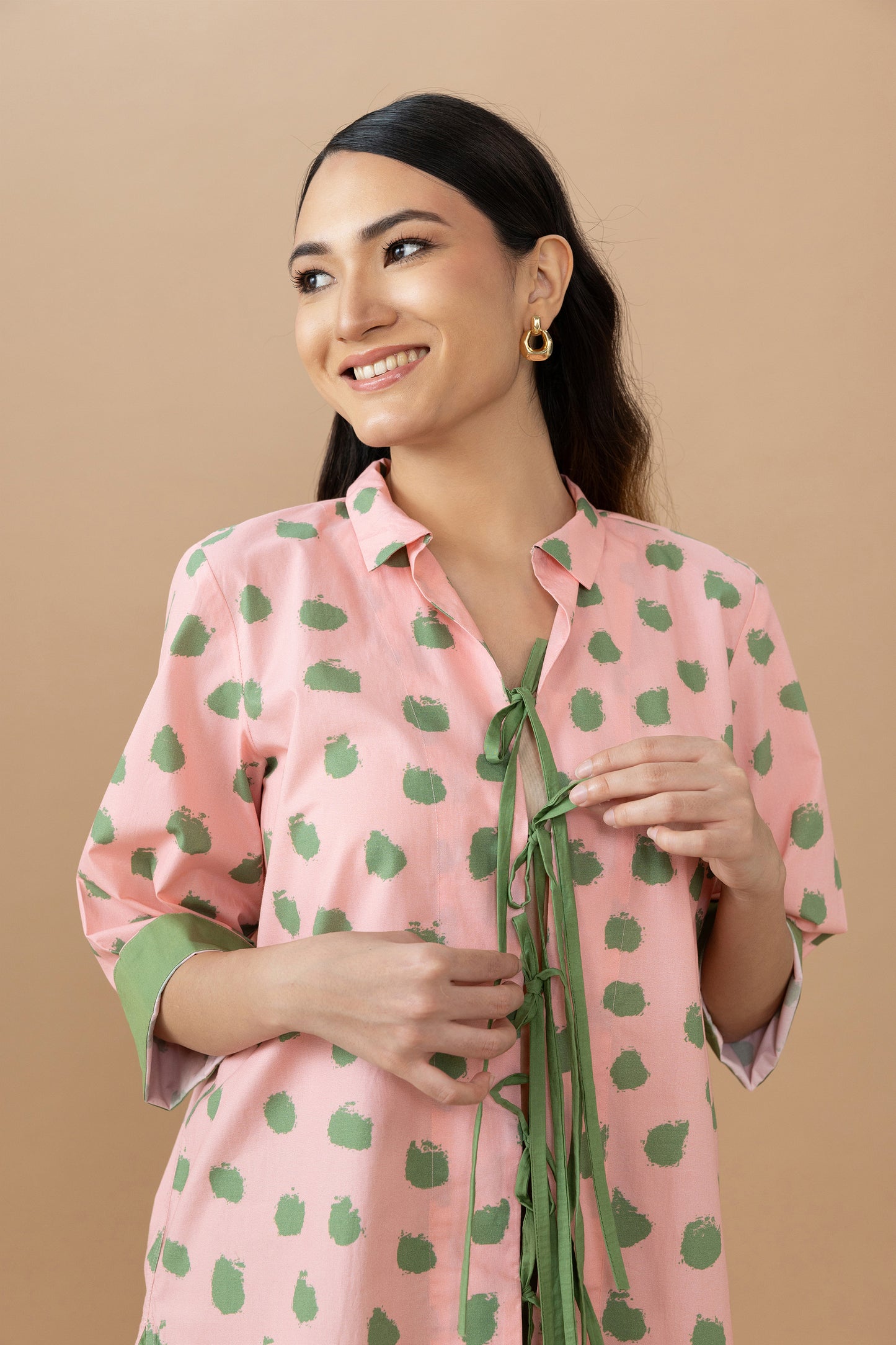 Krista Set - Dot Matrix Quartz Pink & Olive