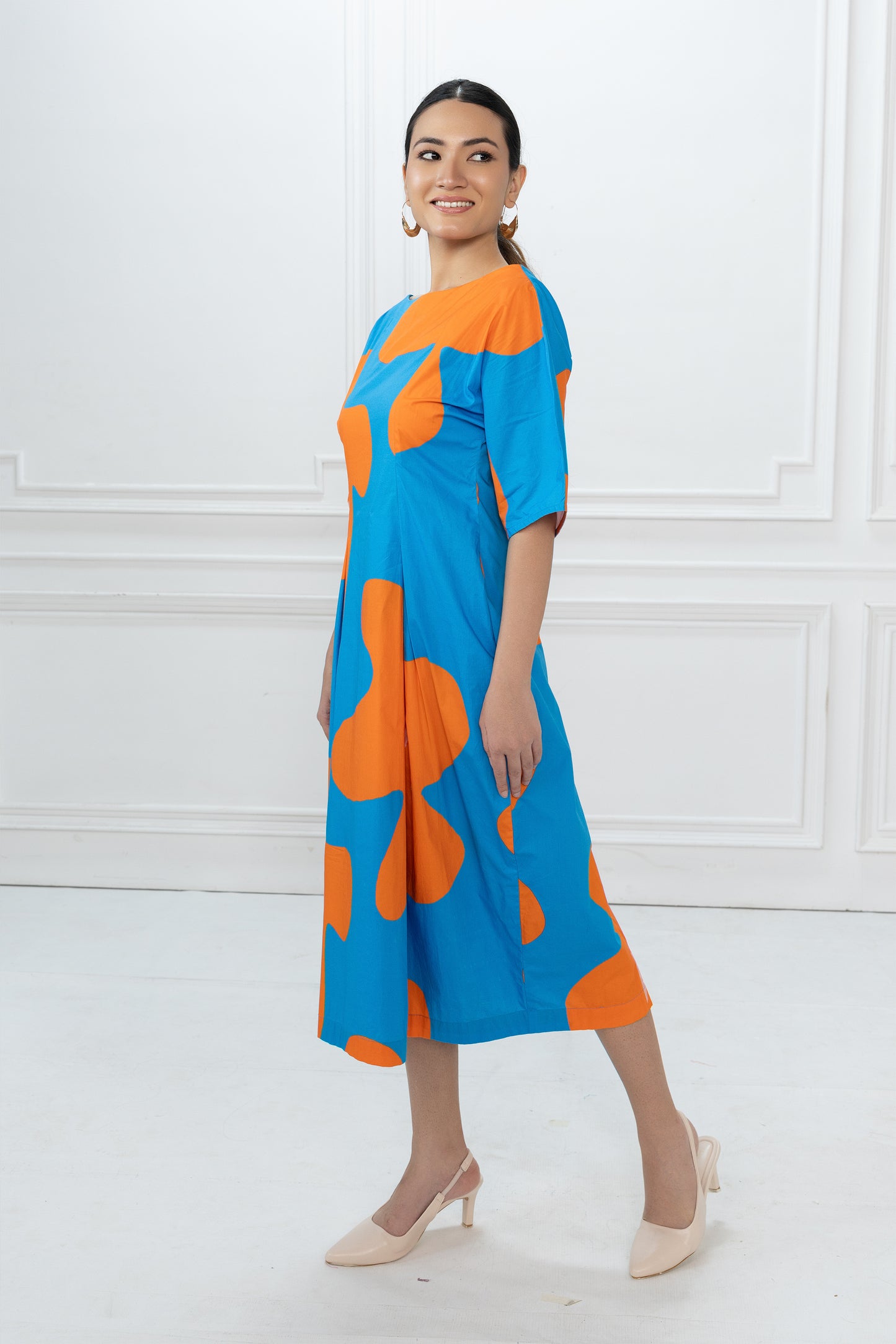 Bia Dress - Blue Bold Floral