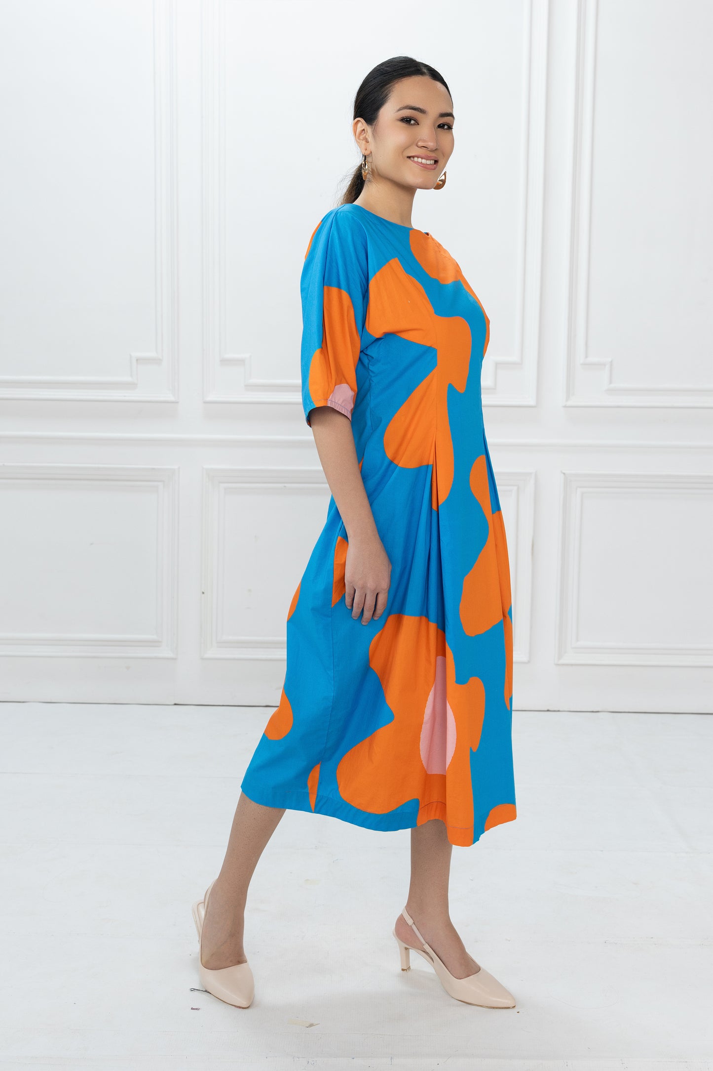 Bia Dress - Blue Bold Floral