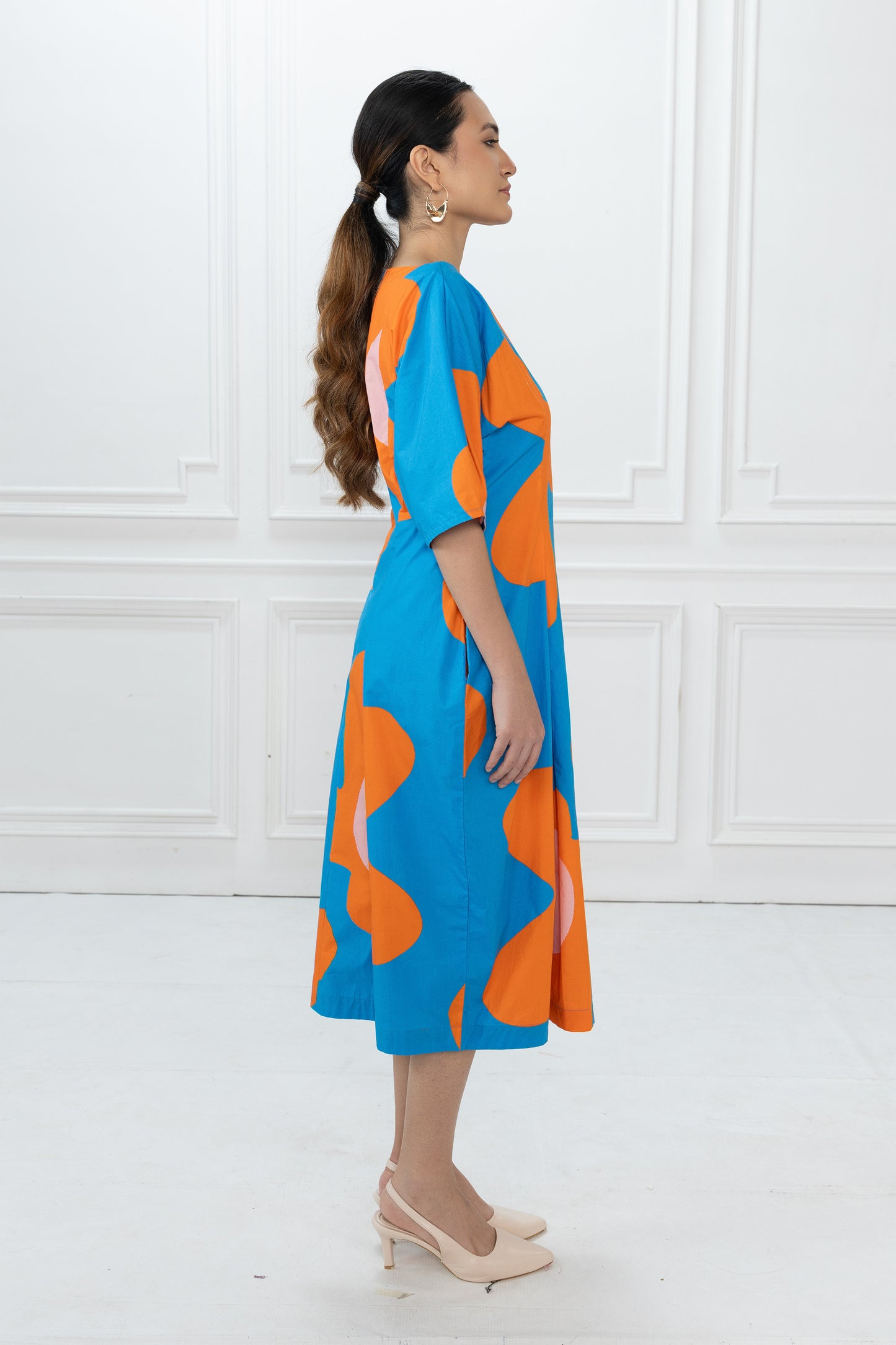 Bia Dress - Blue Bold Floral