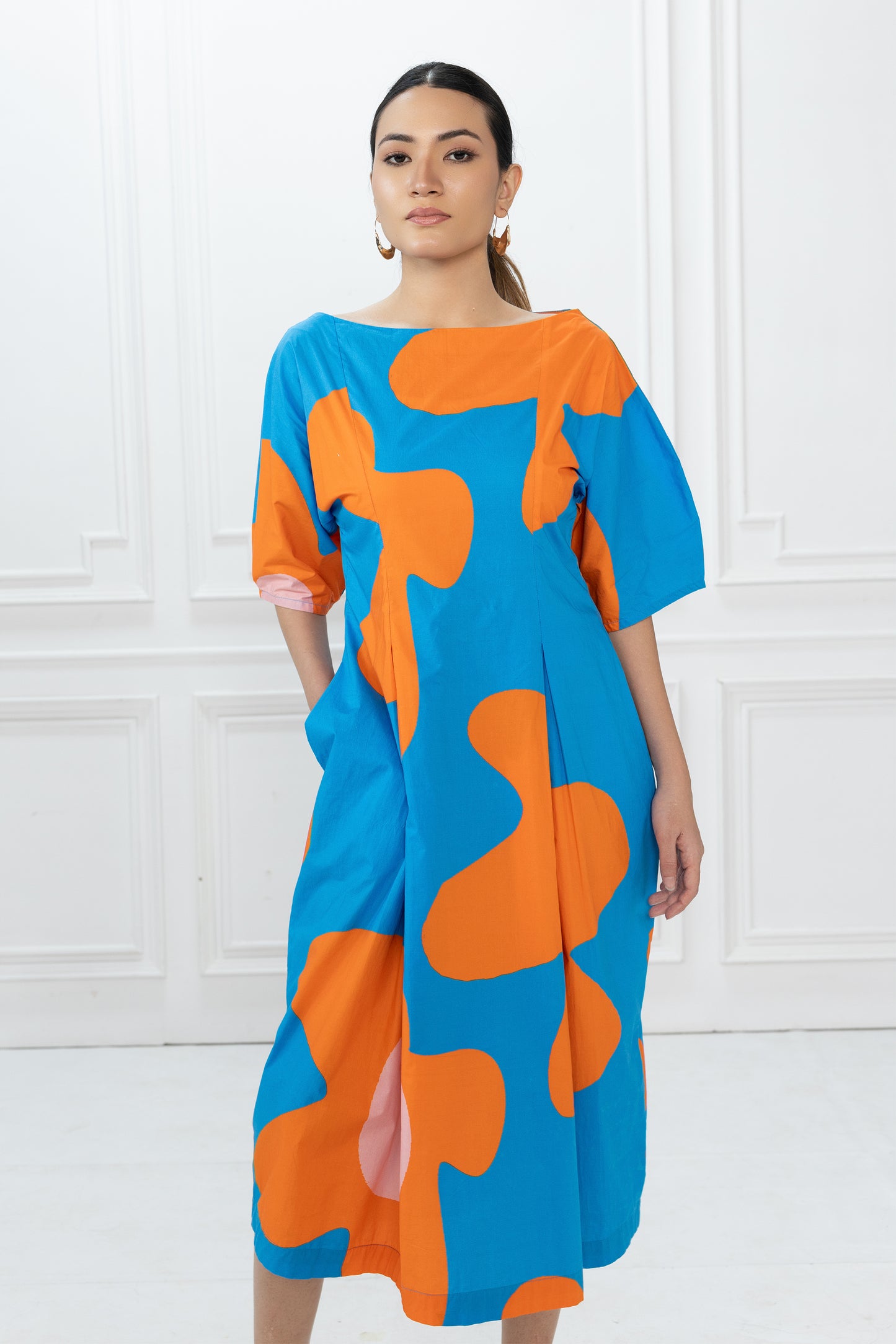 Bia Dress - Blue Bold Floral