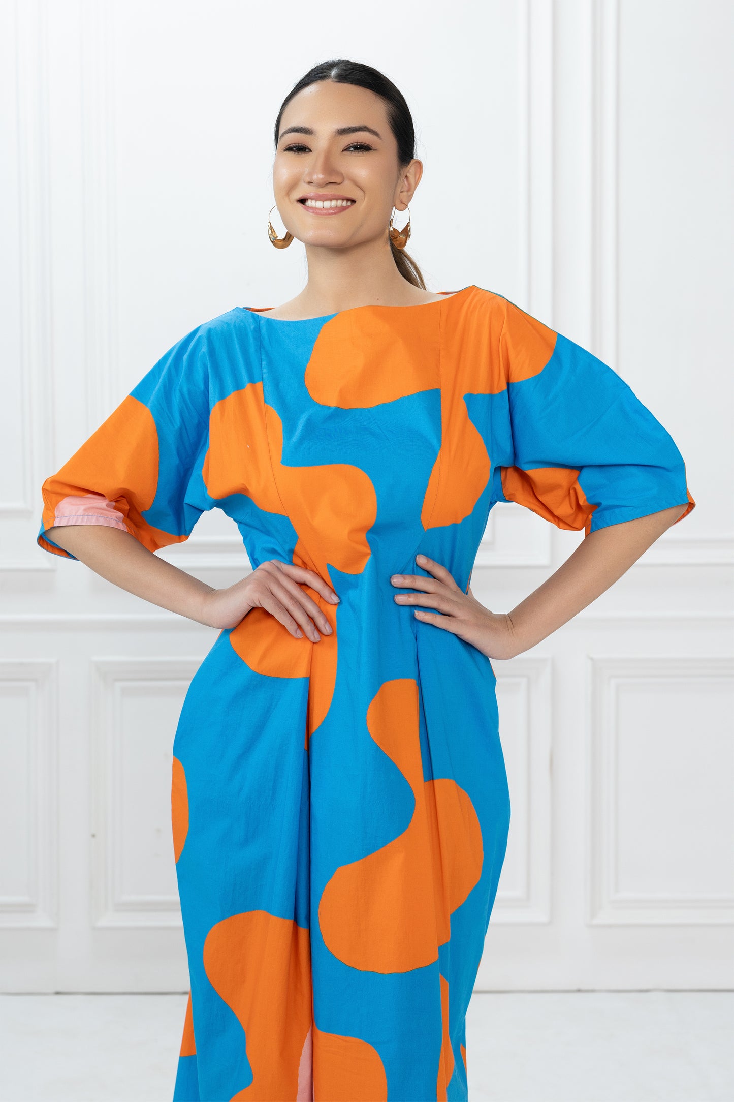 Bia Dress - Blue Bold Floral
