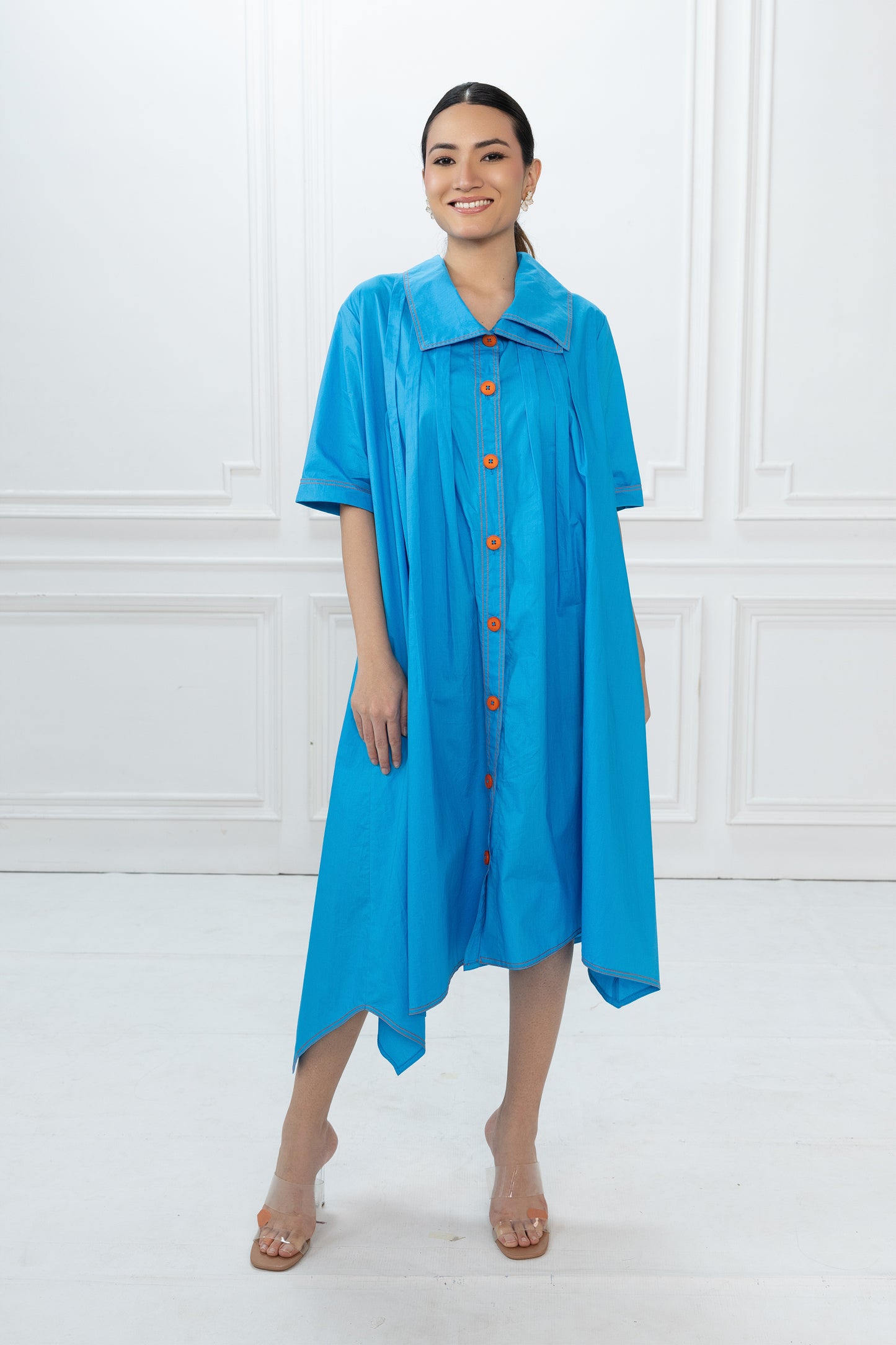 Ray Dress - Azure Blue
