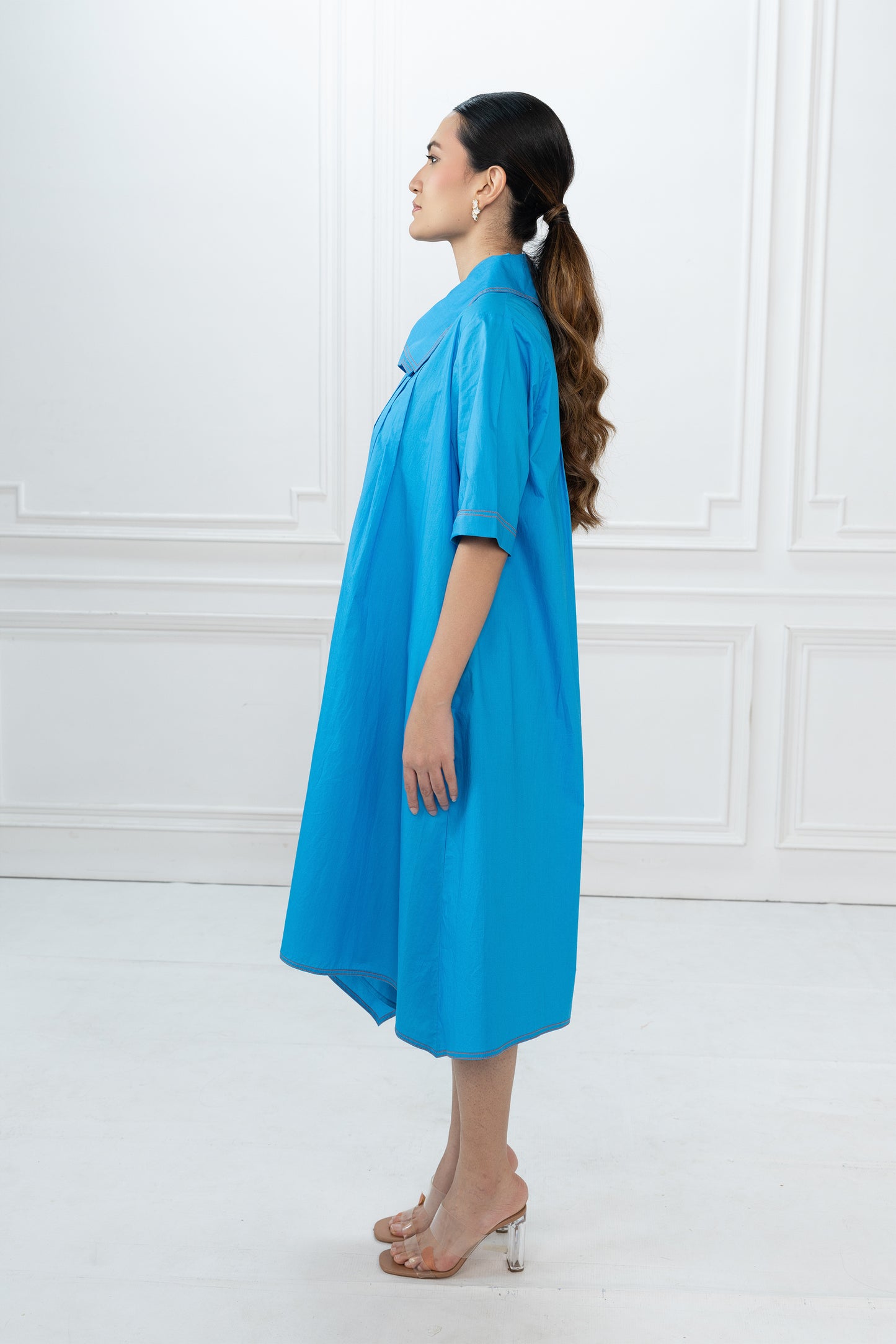 Ray Dress - Azure Blue