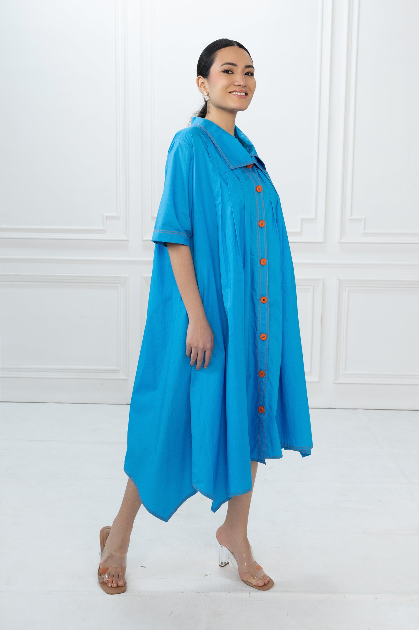 Ray Dress - Azure Blue