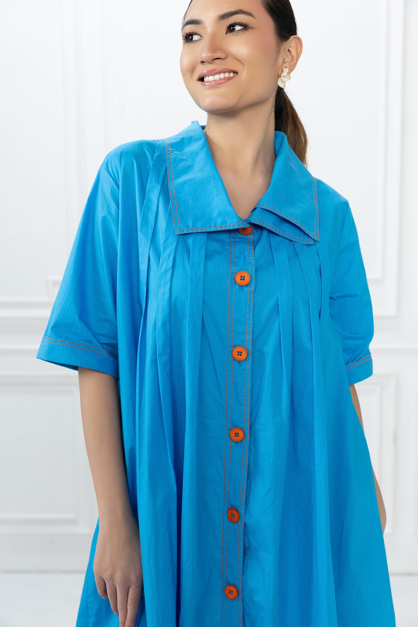 Ray Dress - Azure Blue