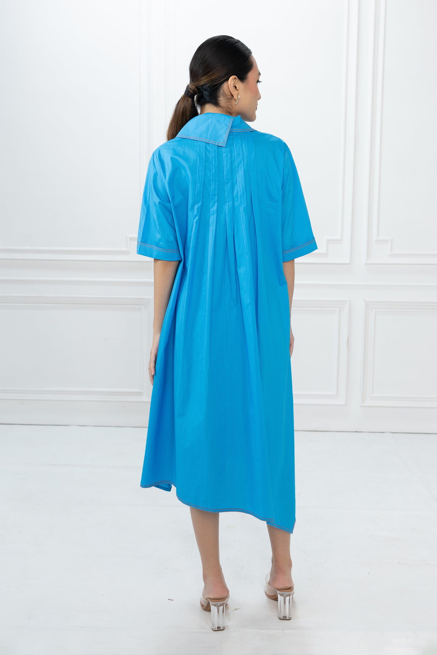 Ray Dress - Azure Blue