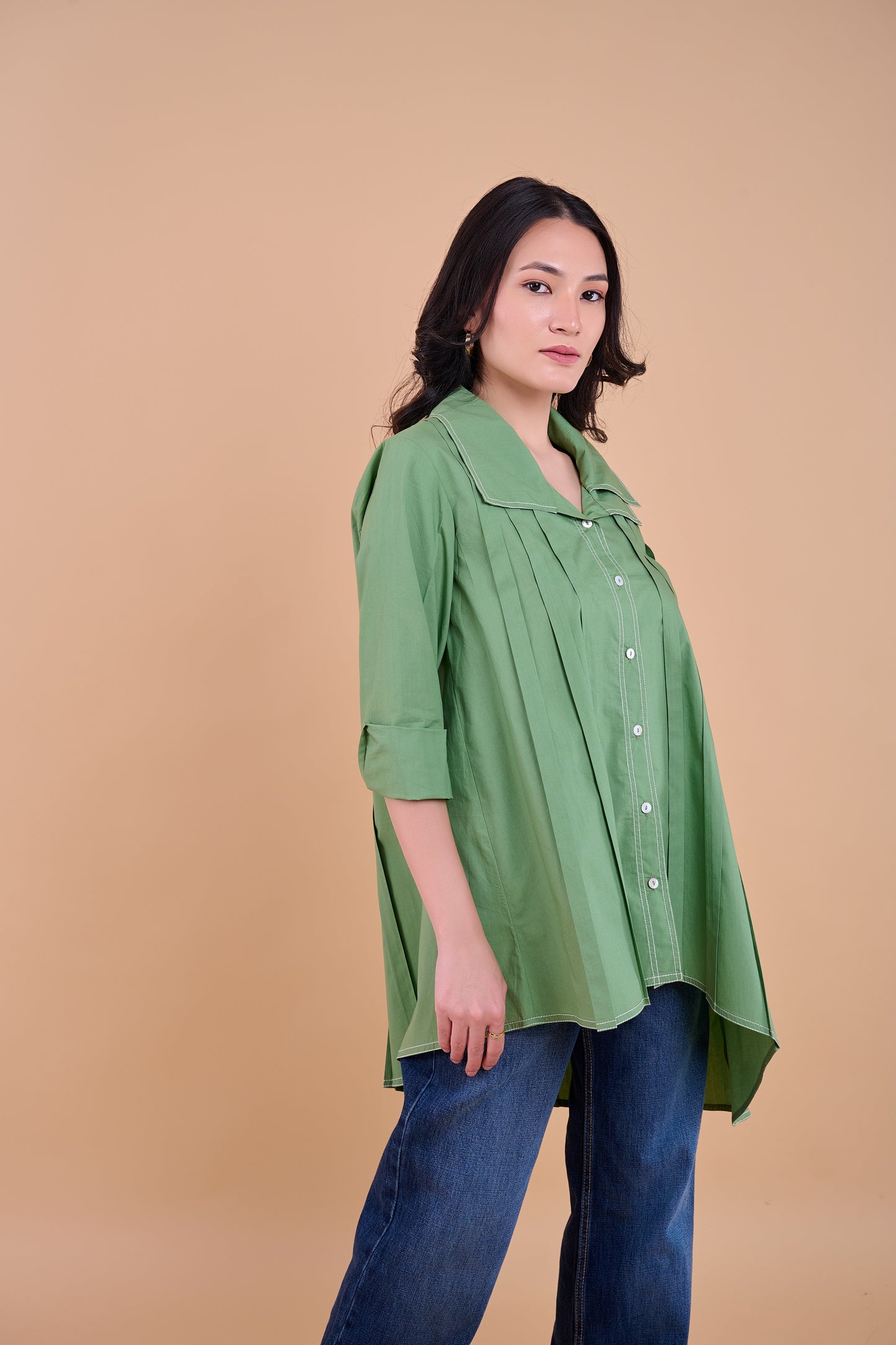 Xena Shirt - Olive Green