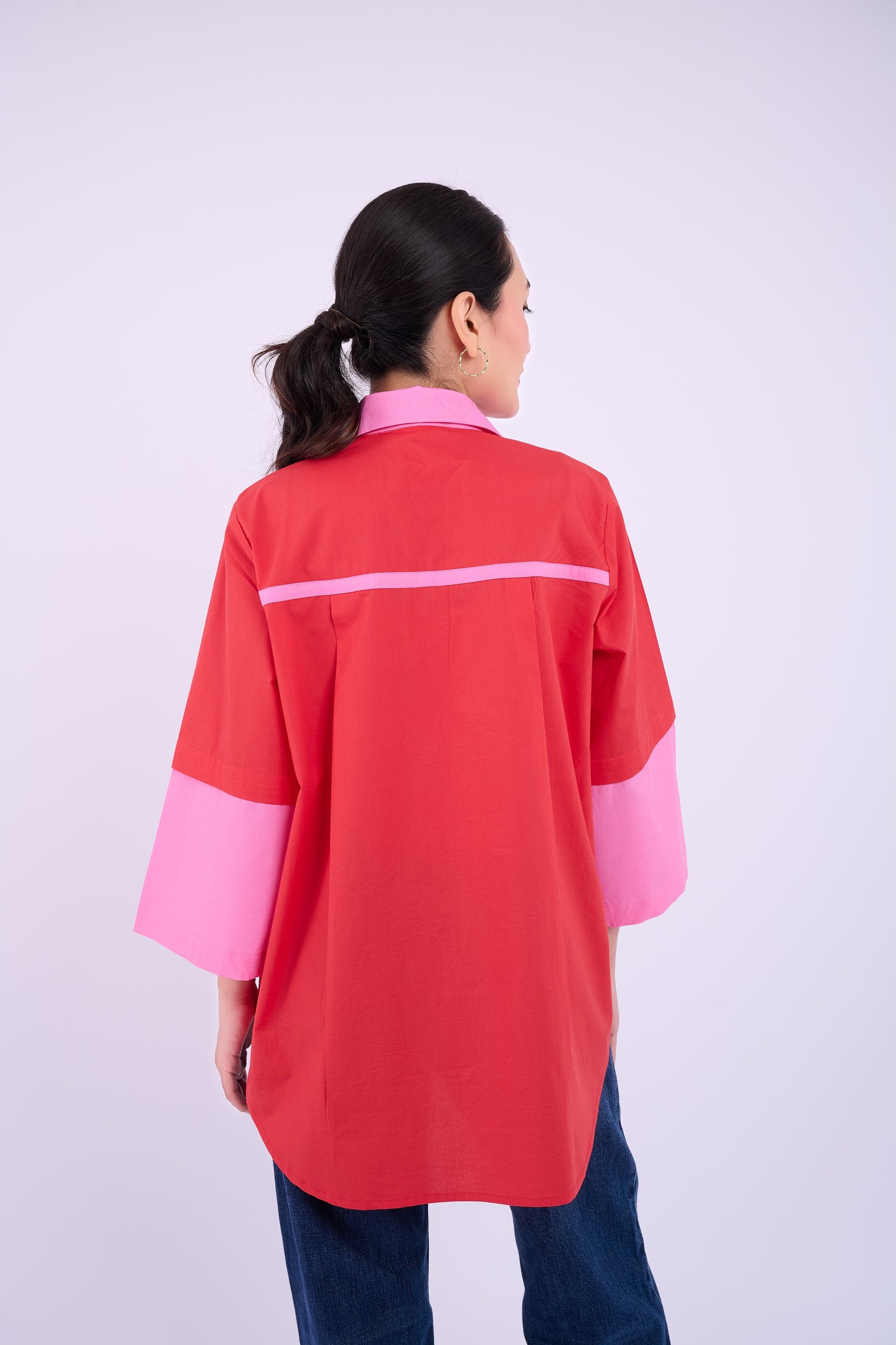 Embellished Teresa Shirt - Red