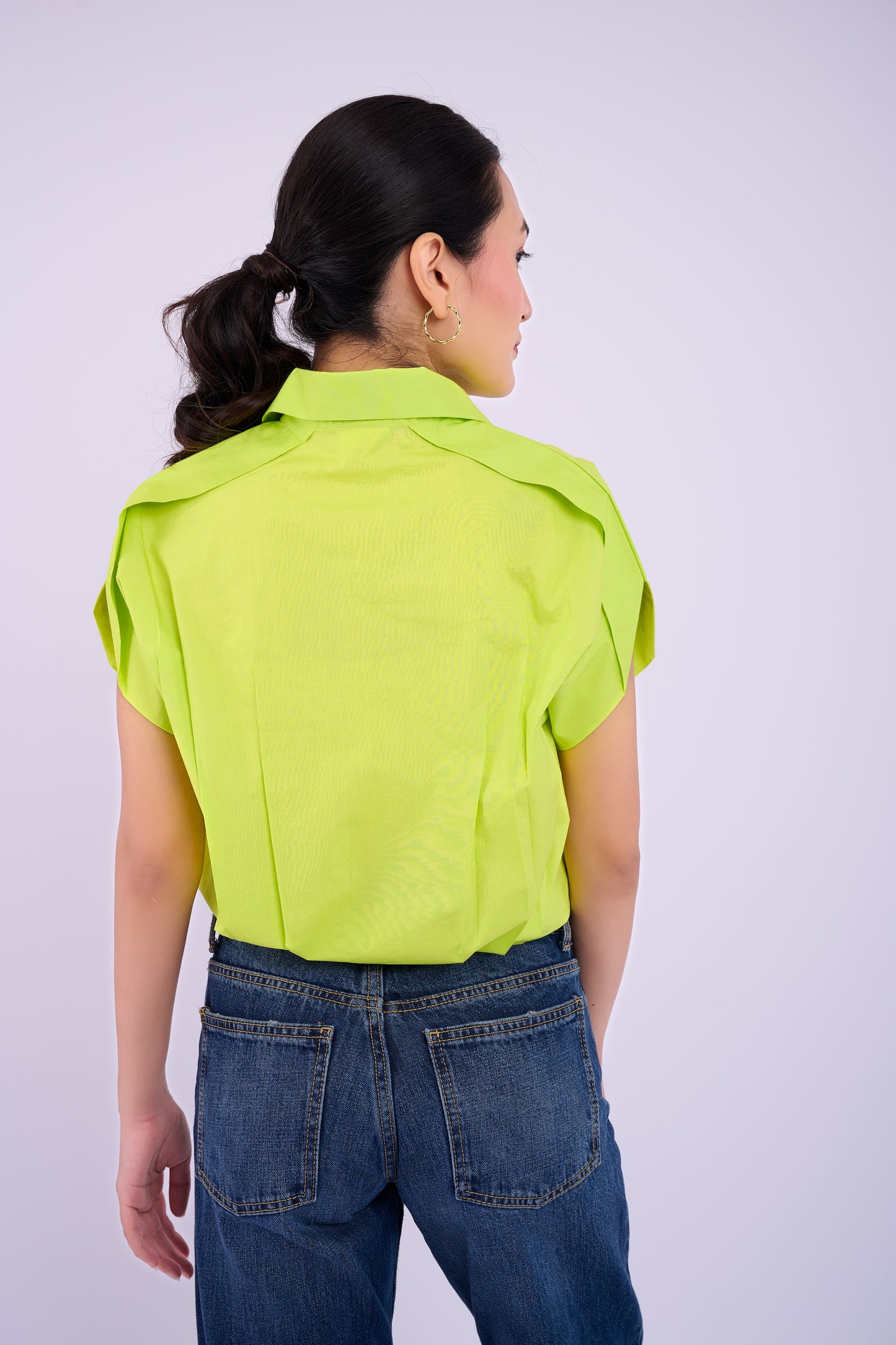 Daphnie Top - Lime Green
