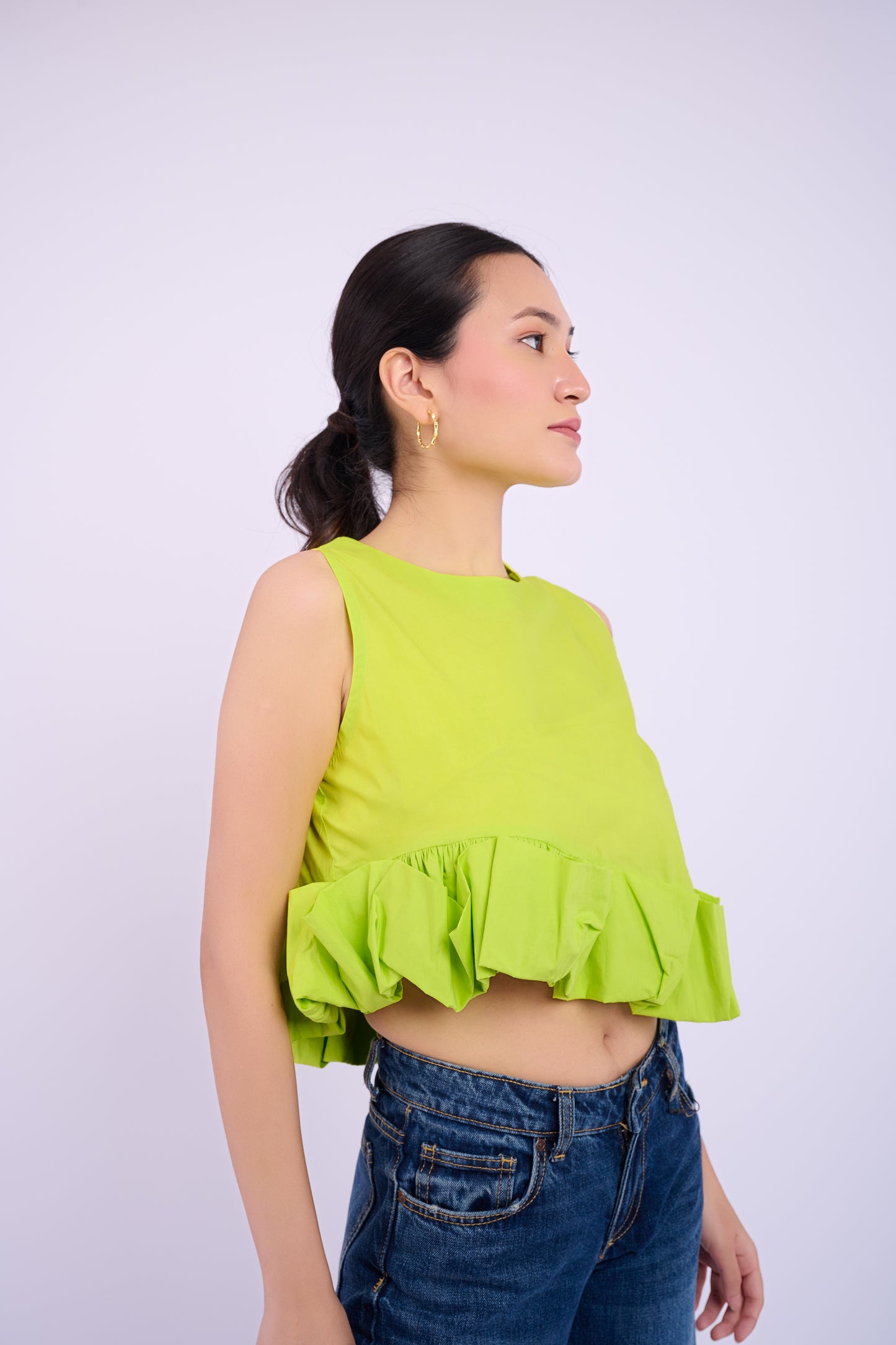 Tasha Top - Lime Green