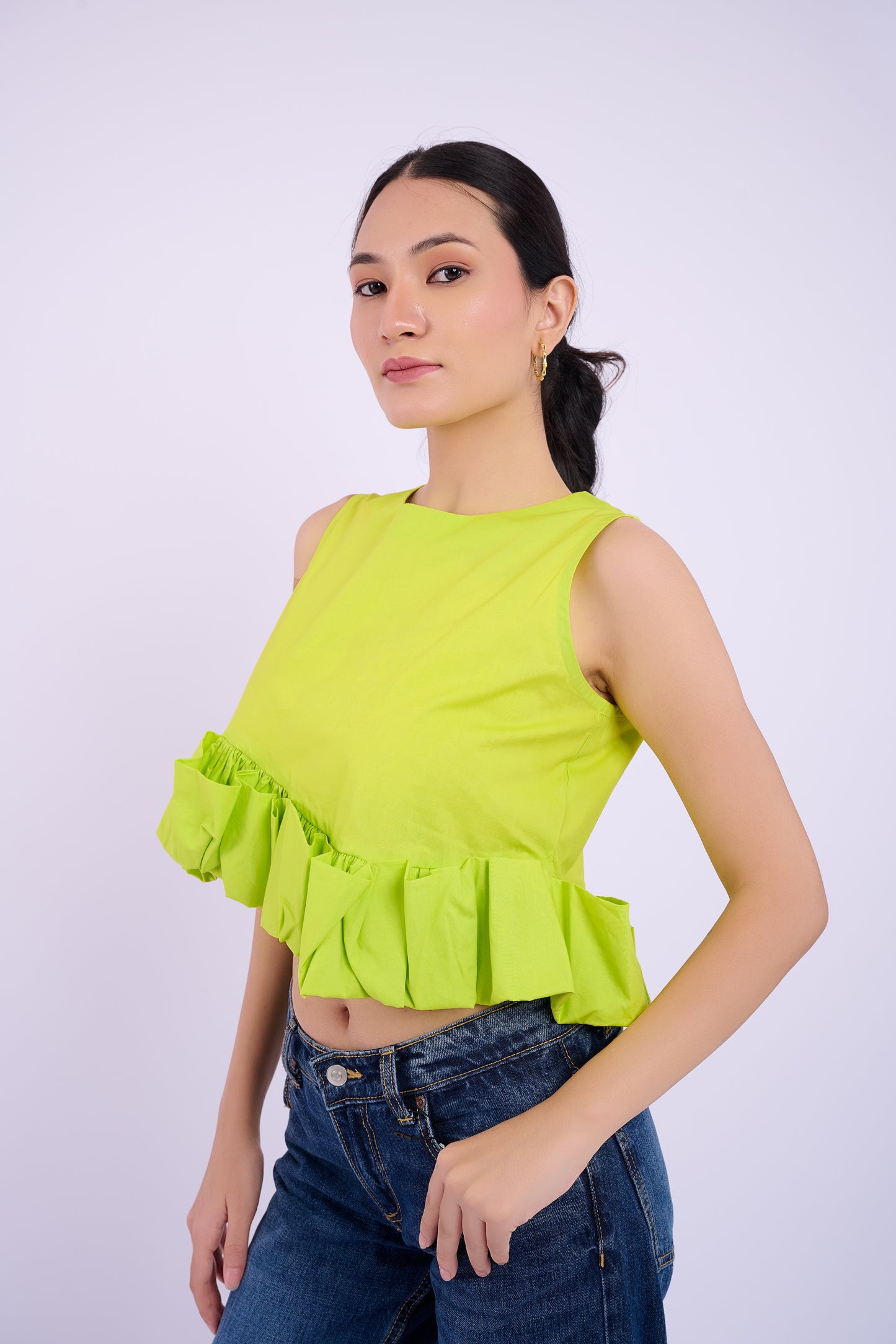 Tasha Top - Lime Green