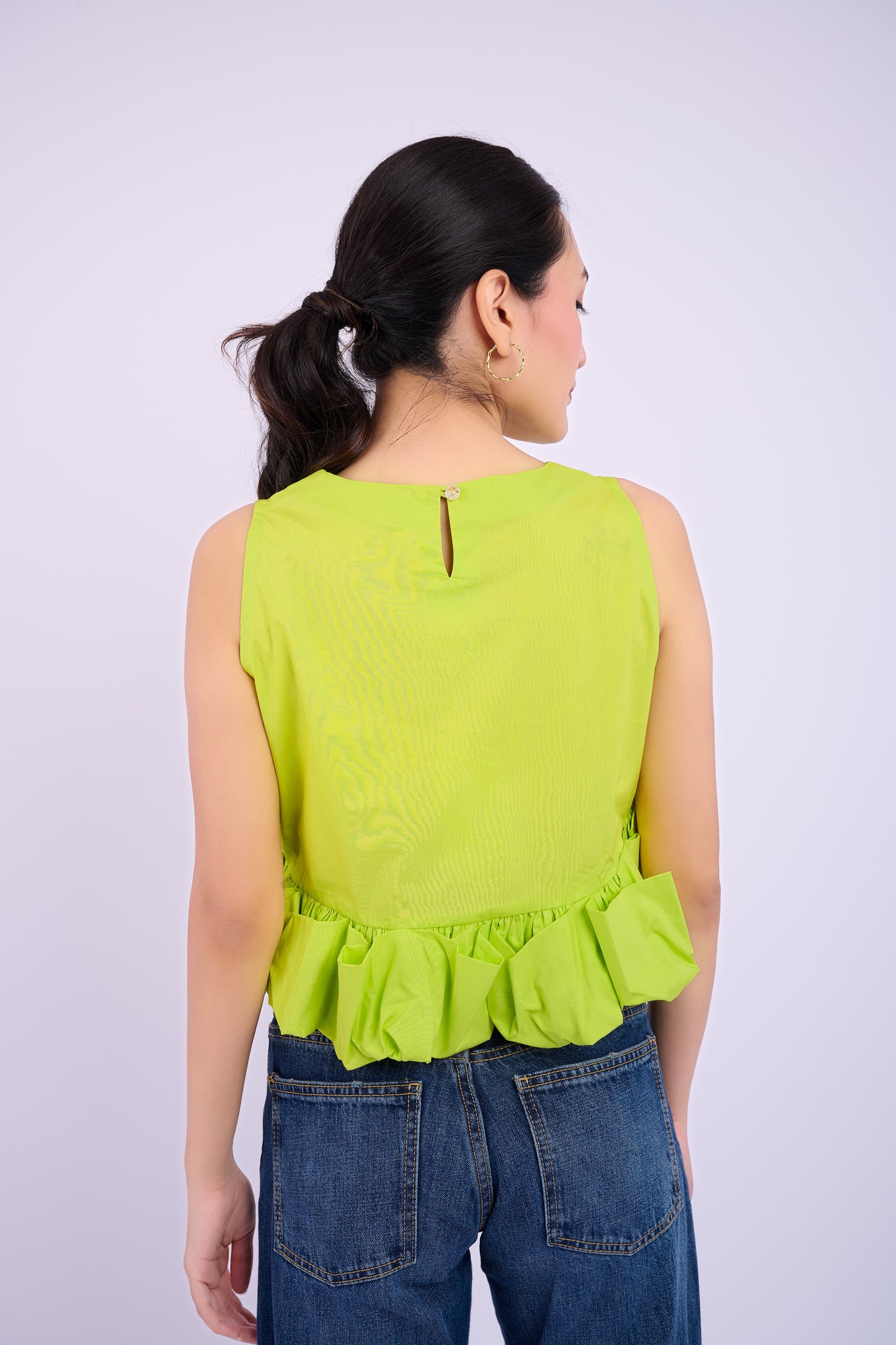 Tasha Top - Lime Green