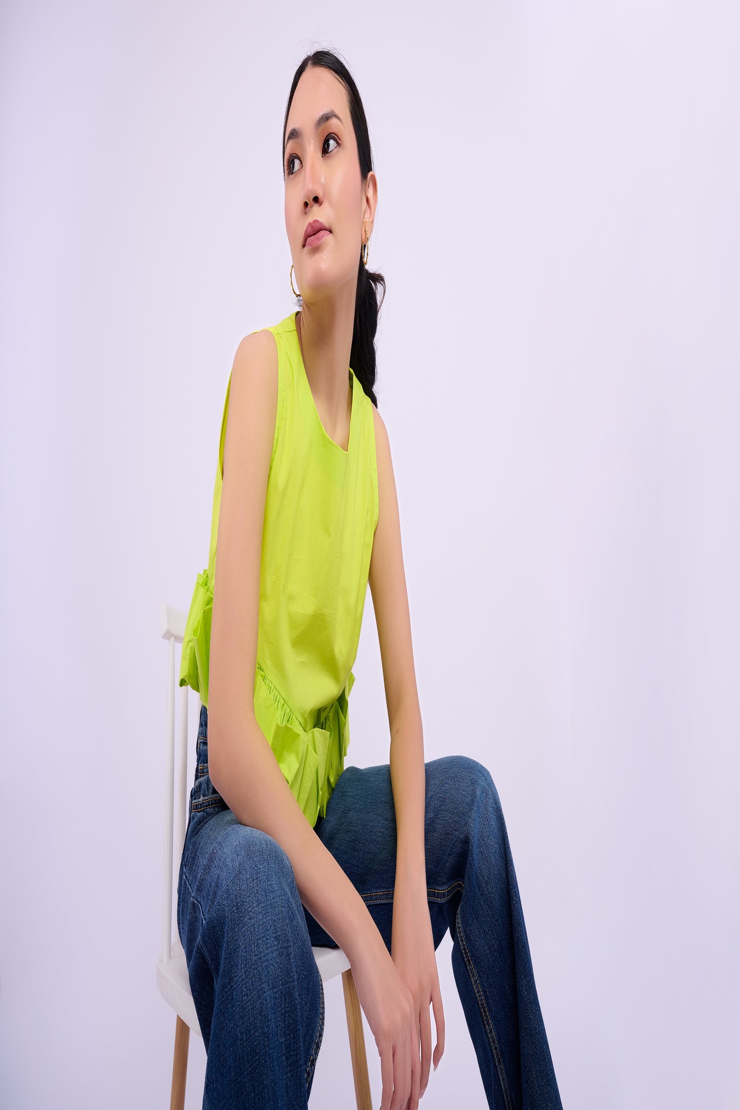 Tasha Top - Lime Green