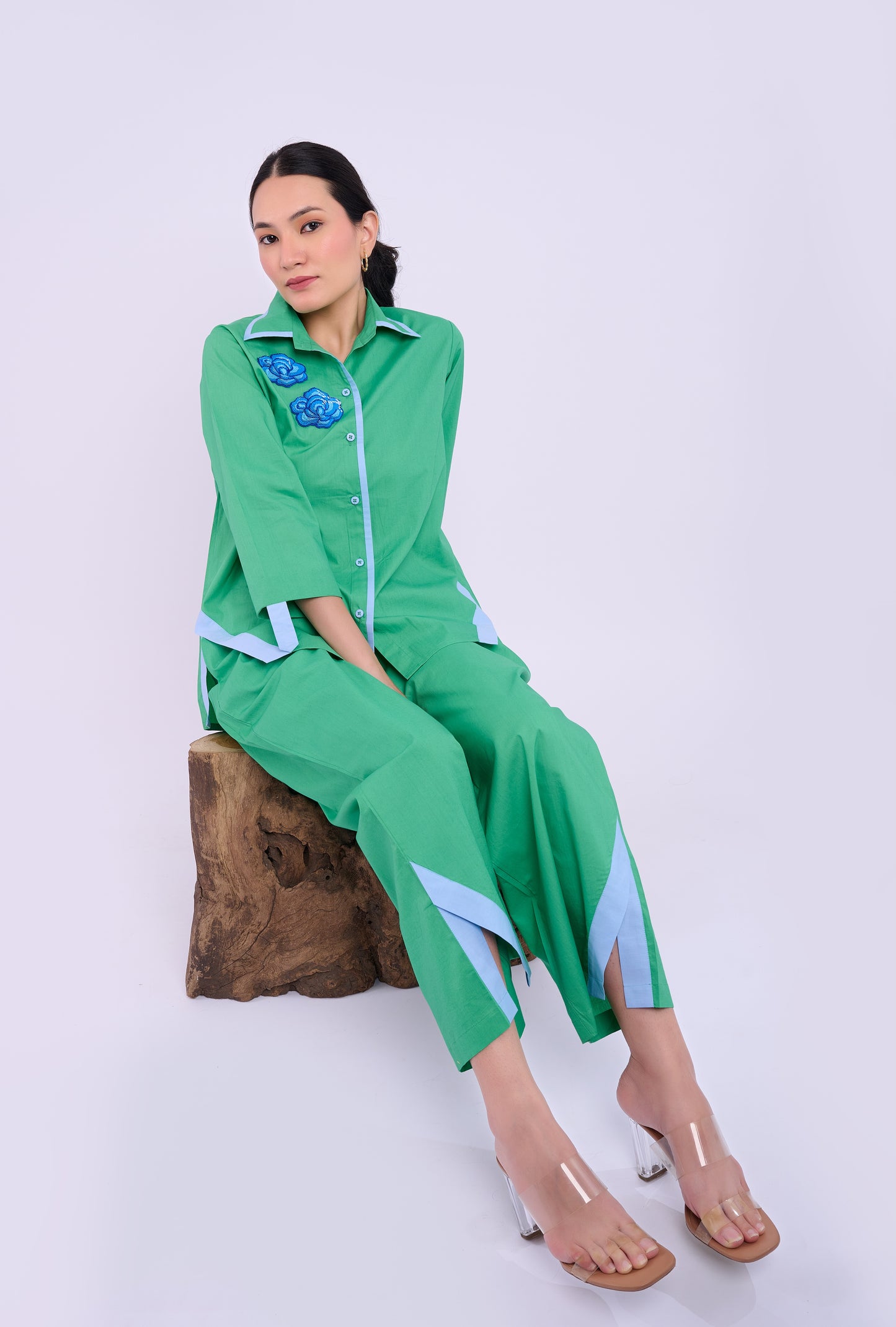 Alora Shirt -Dark Green