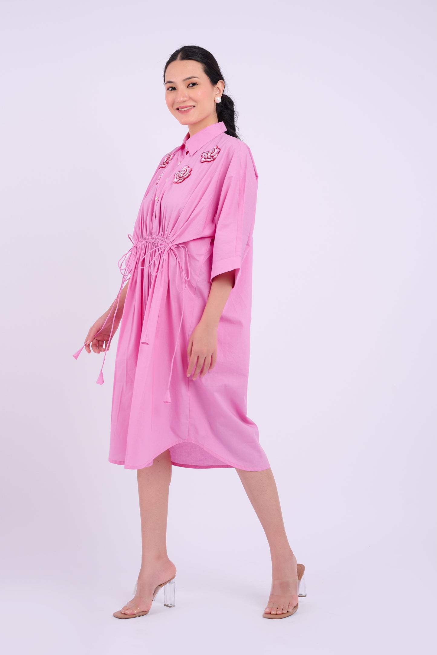 Embellished Austin Dress - Pink