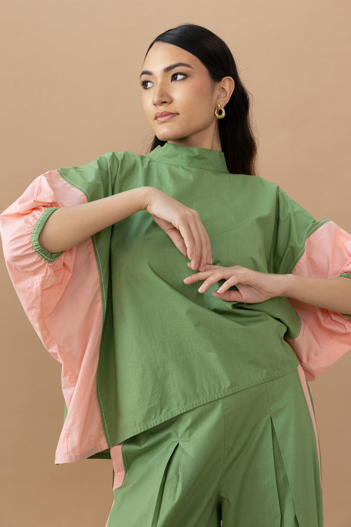 Gina Top - Olive & Quartz