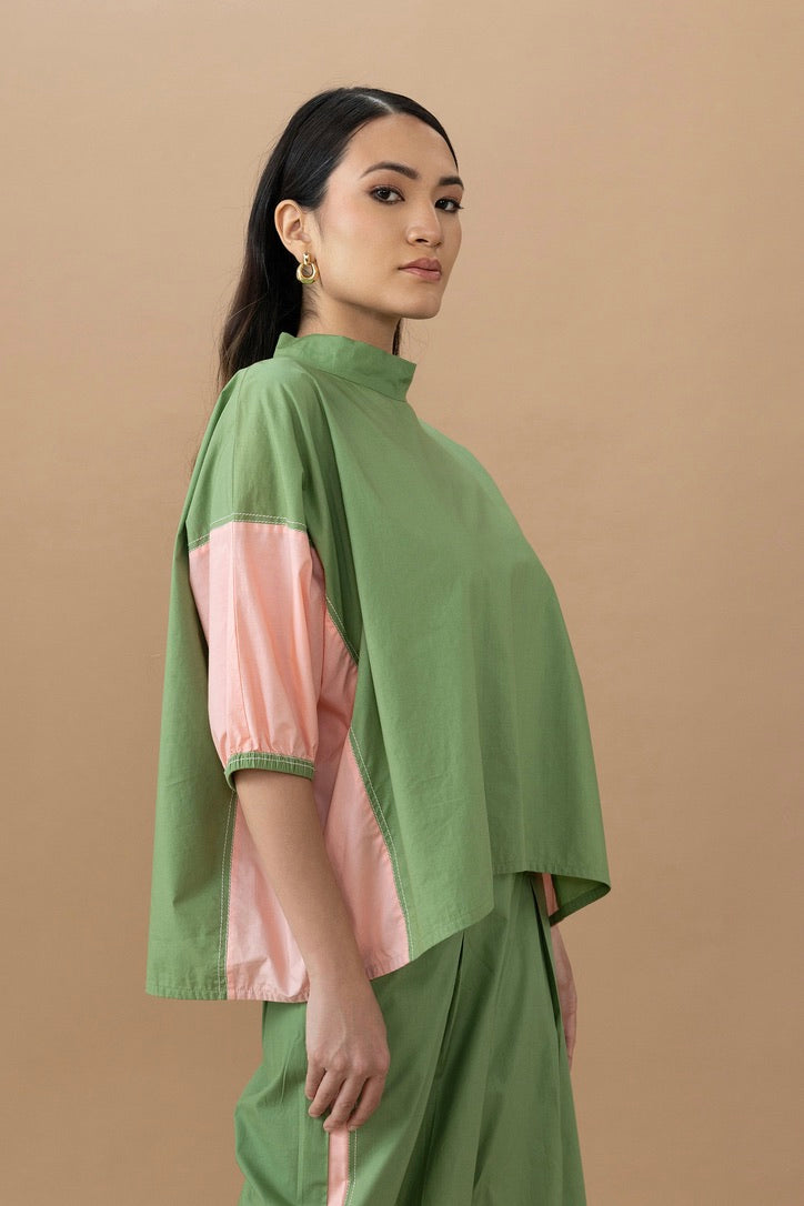 Gina Top - Olive & Quartz