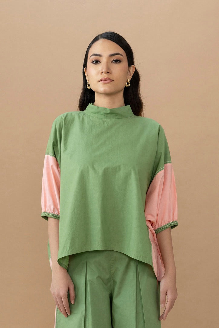 Gina Top - Olive & Quartz