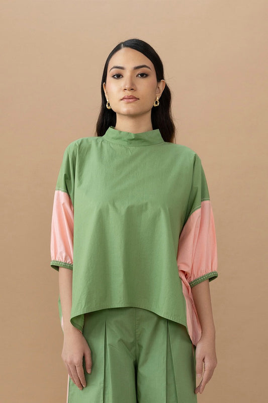 Gina Top - Olive & Quartz