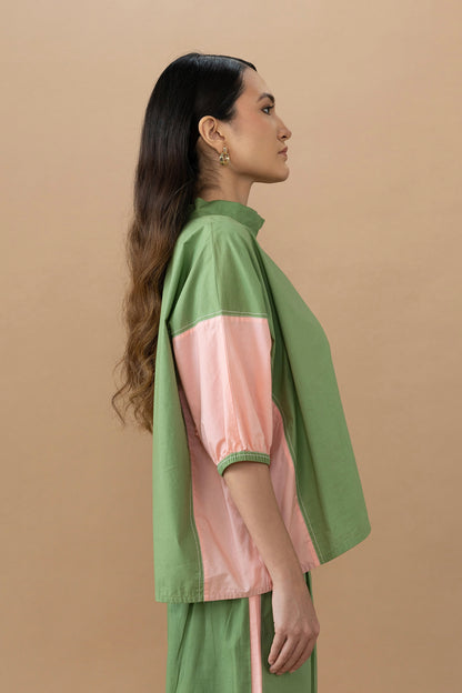Gina Top - Olive & Quartz