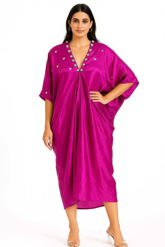 Koa Kaftan - Bemberg Purple