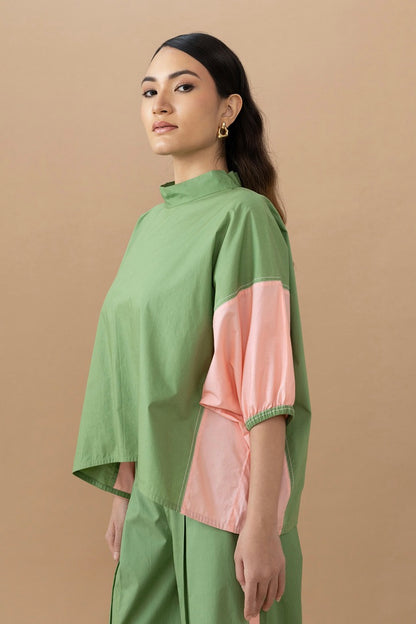 Gina Top - Olive & Quartz