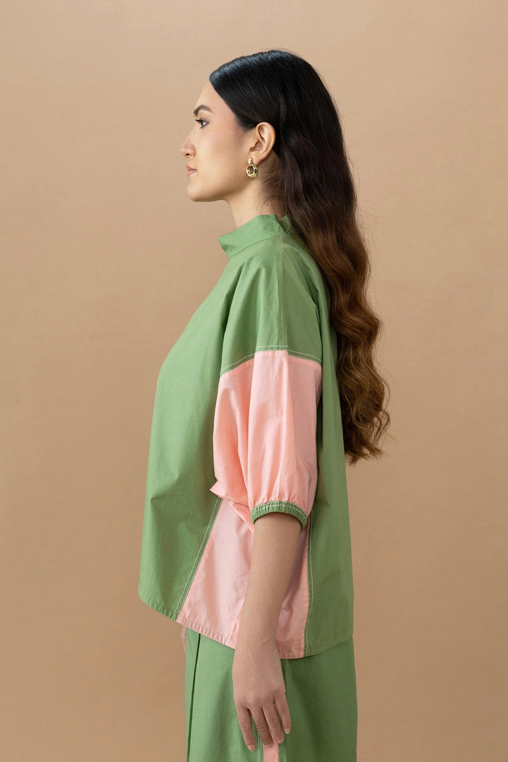 Gina Top - Olive & Quartz