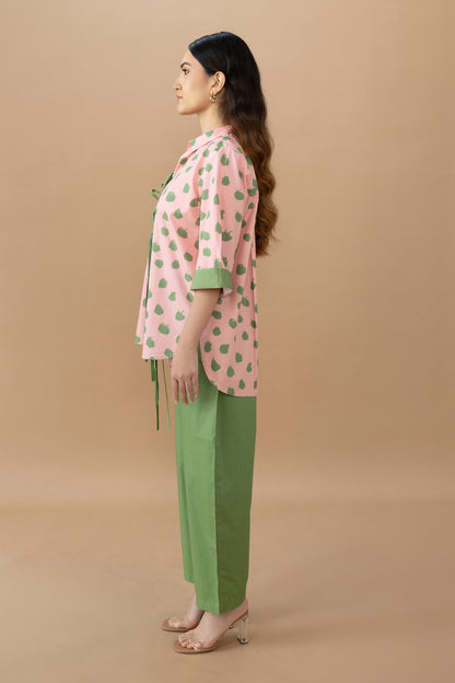 Krista Set  - Dot Matrix Quartz Pink & Olive