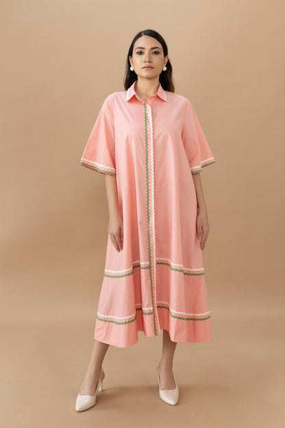 Nicole Dress - Quartz Pink