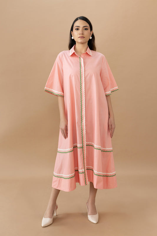 Nicole Dress - Quartz Pink