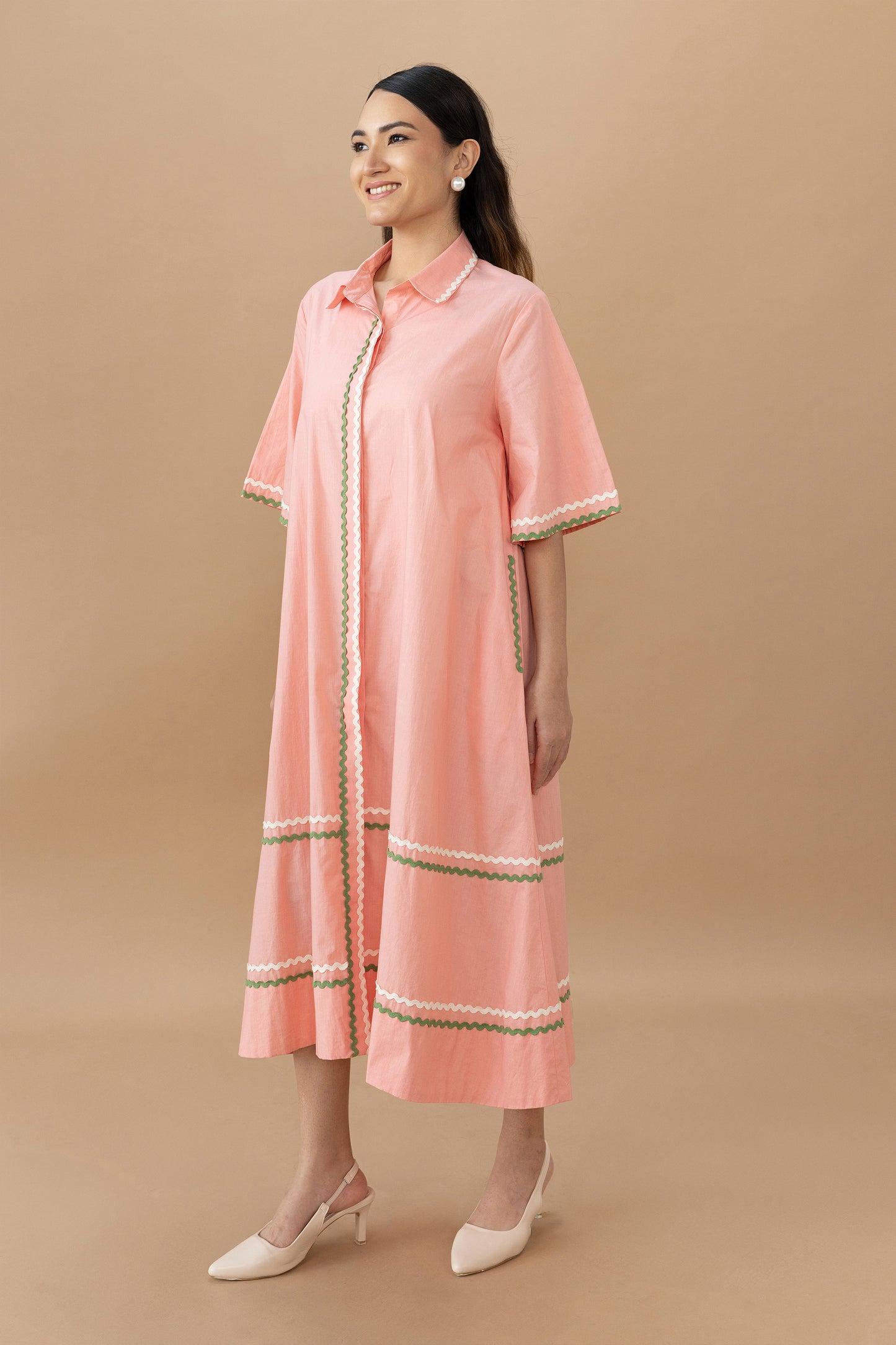Nicole Dress - Quartz Pink