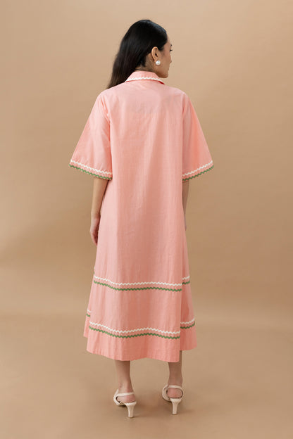 Nicole Dress - Quartz Pink
