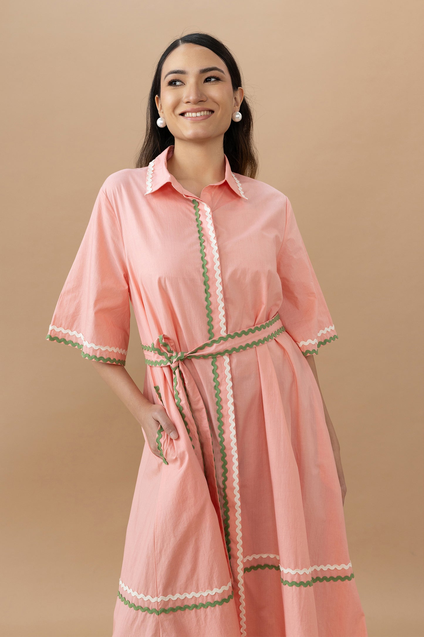 Nicole Dress - Quartz Pink