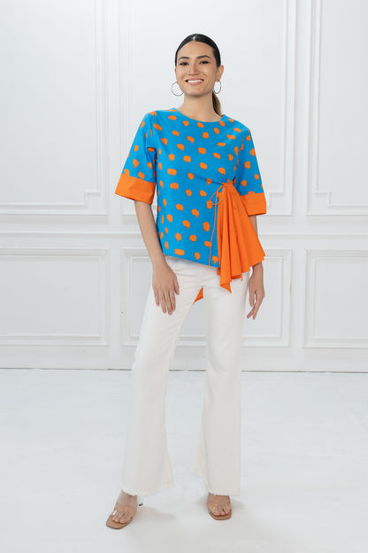 Seria Top -   Blue Orange Dot Matrix