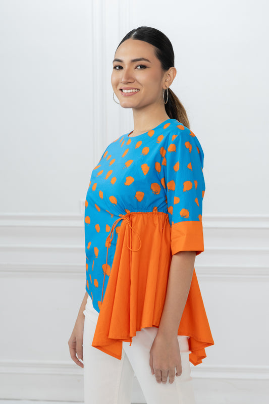 Seria Top -   Blue Orange Dot Matrix