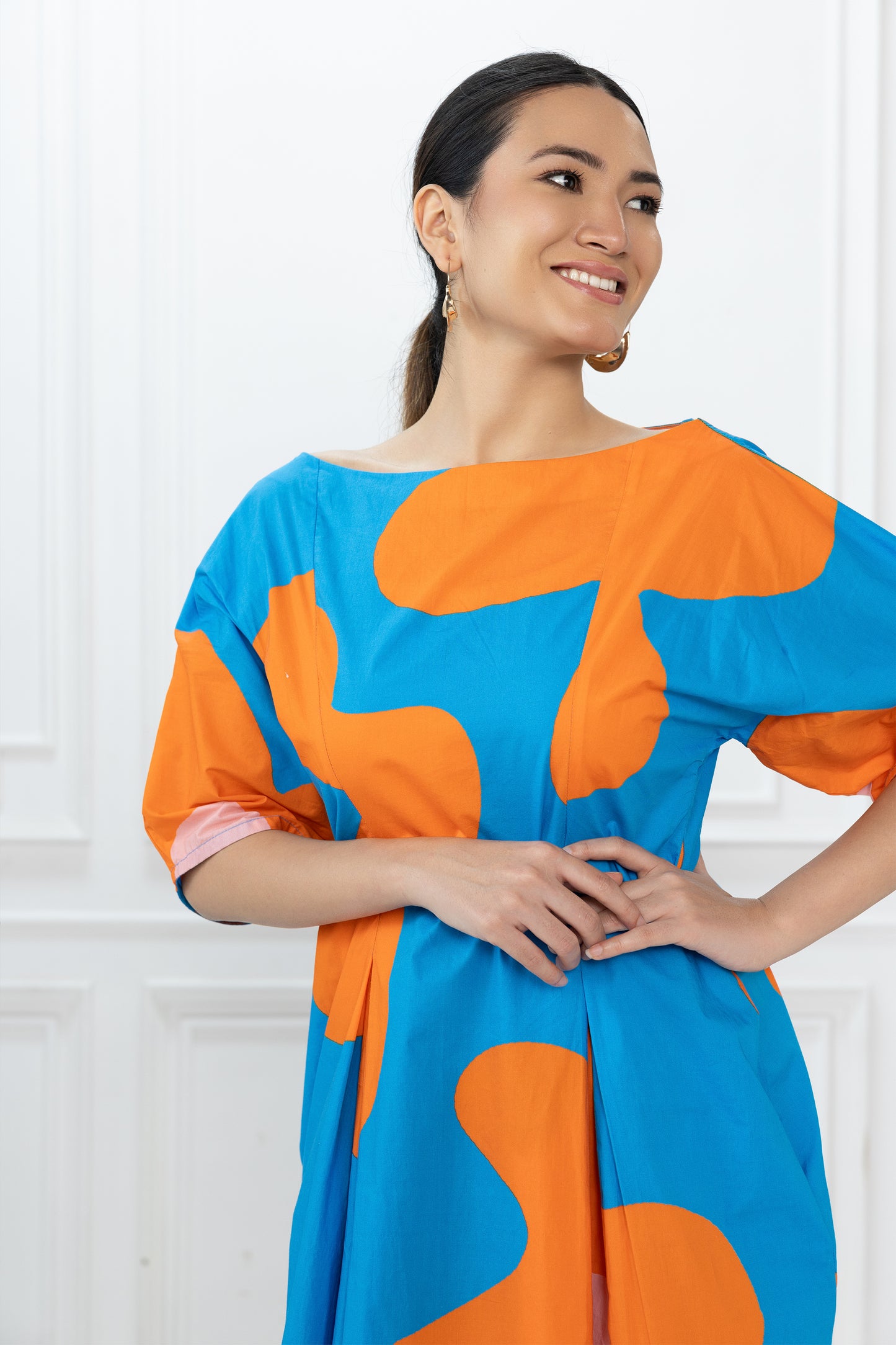 Bia Dress - Blue Bold Floral