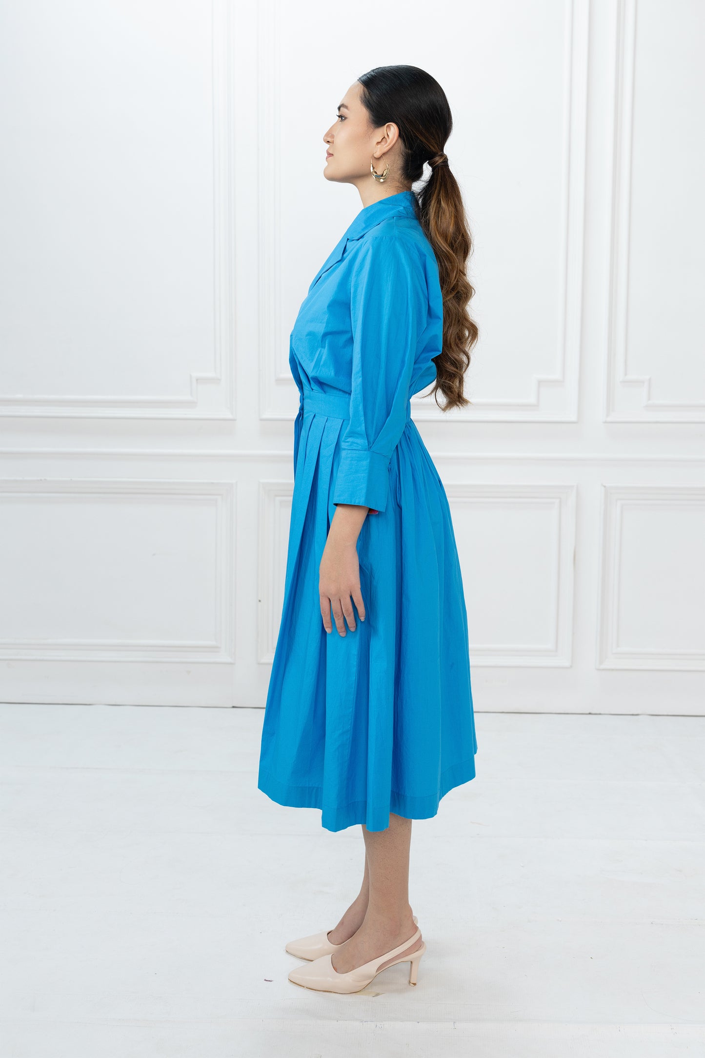 Clara Dress - Azure Blue